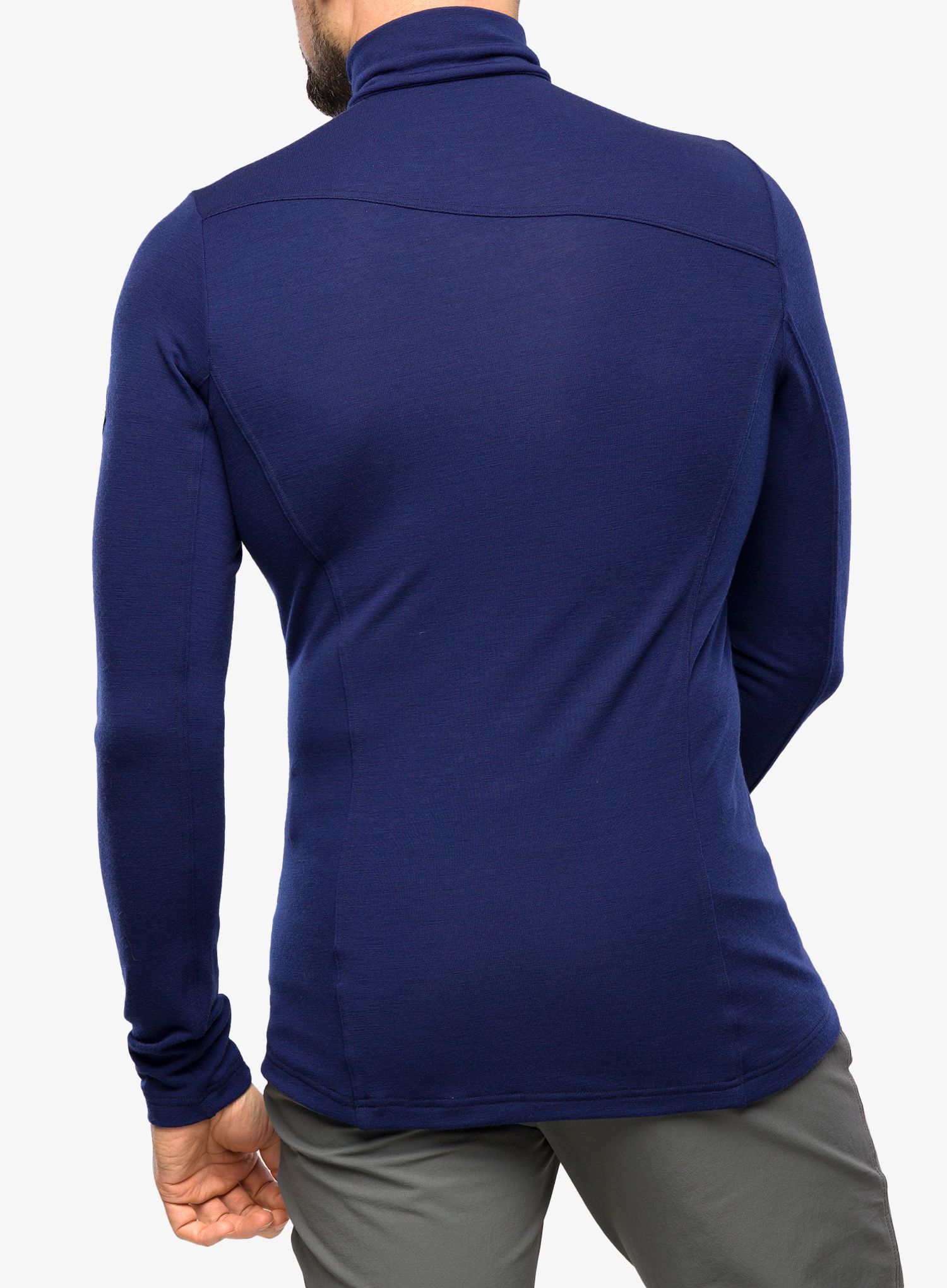 Кофта Sensor Merino Extreme Tee L/S Zip - deep blue