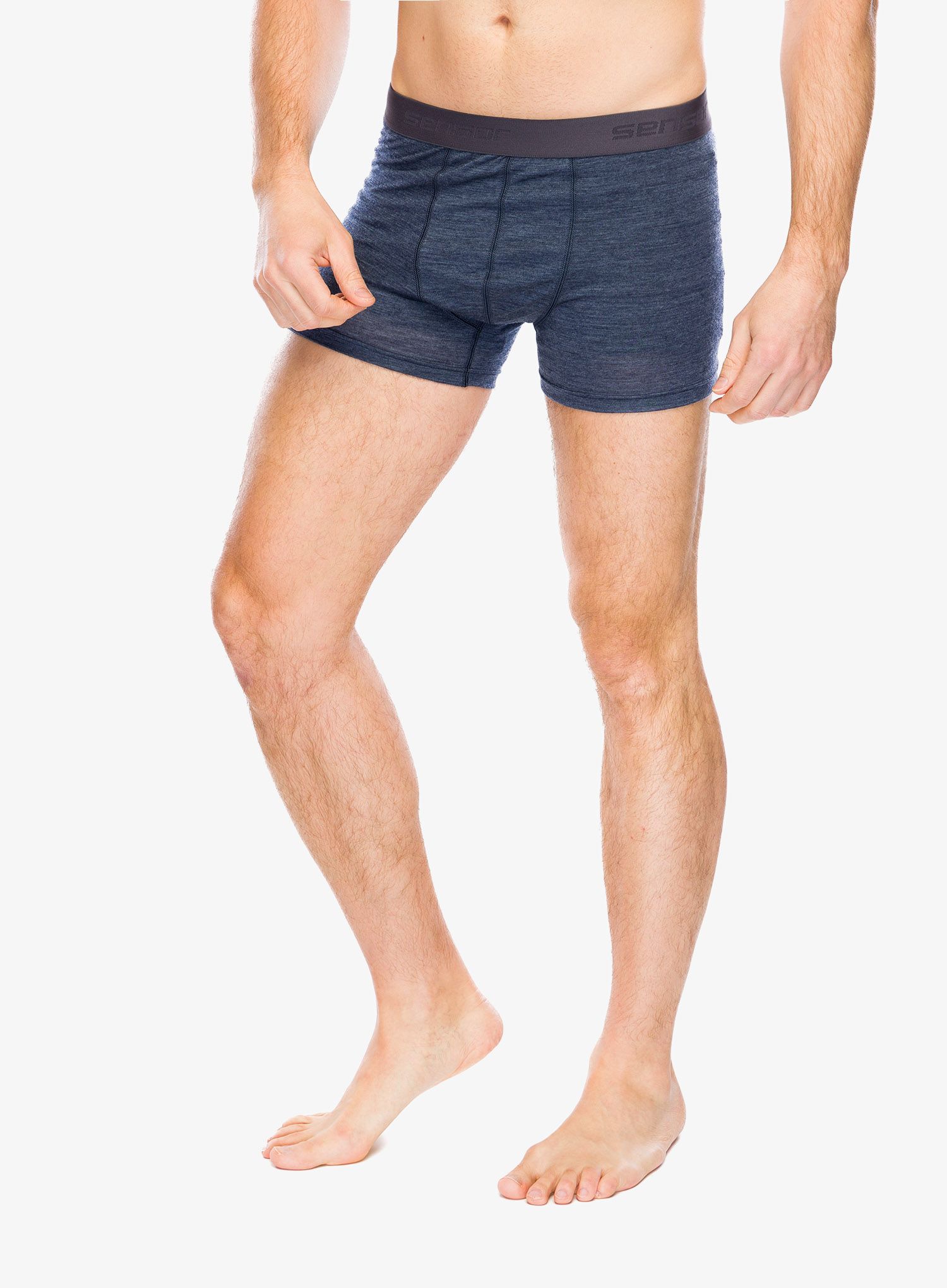 Боксери  Sensor Merino Lite Boxers - mottled blue