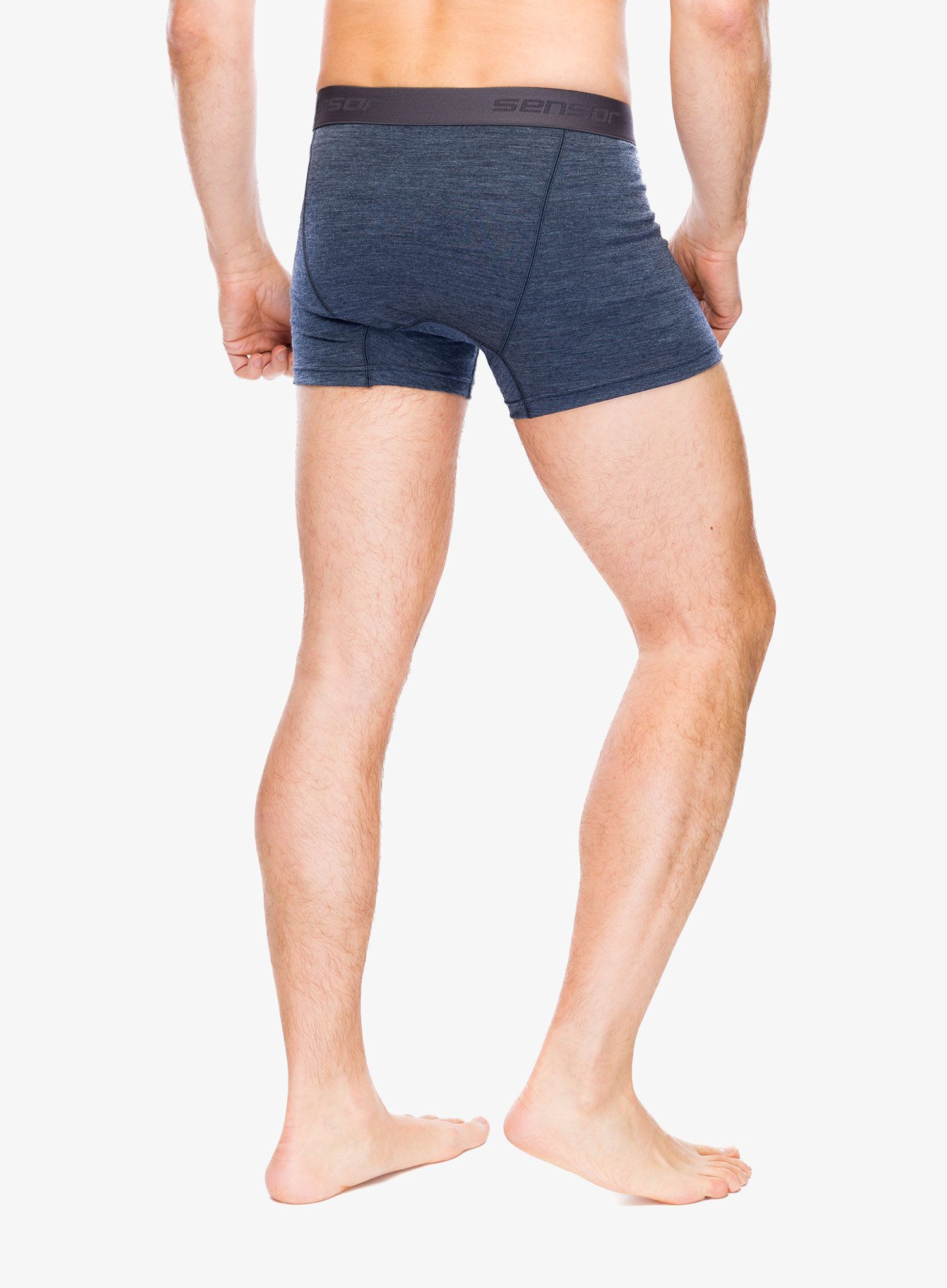 Боксери  Sensor Merino Lite Boxers - mottled blue