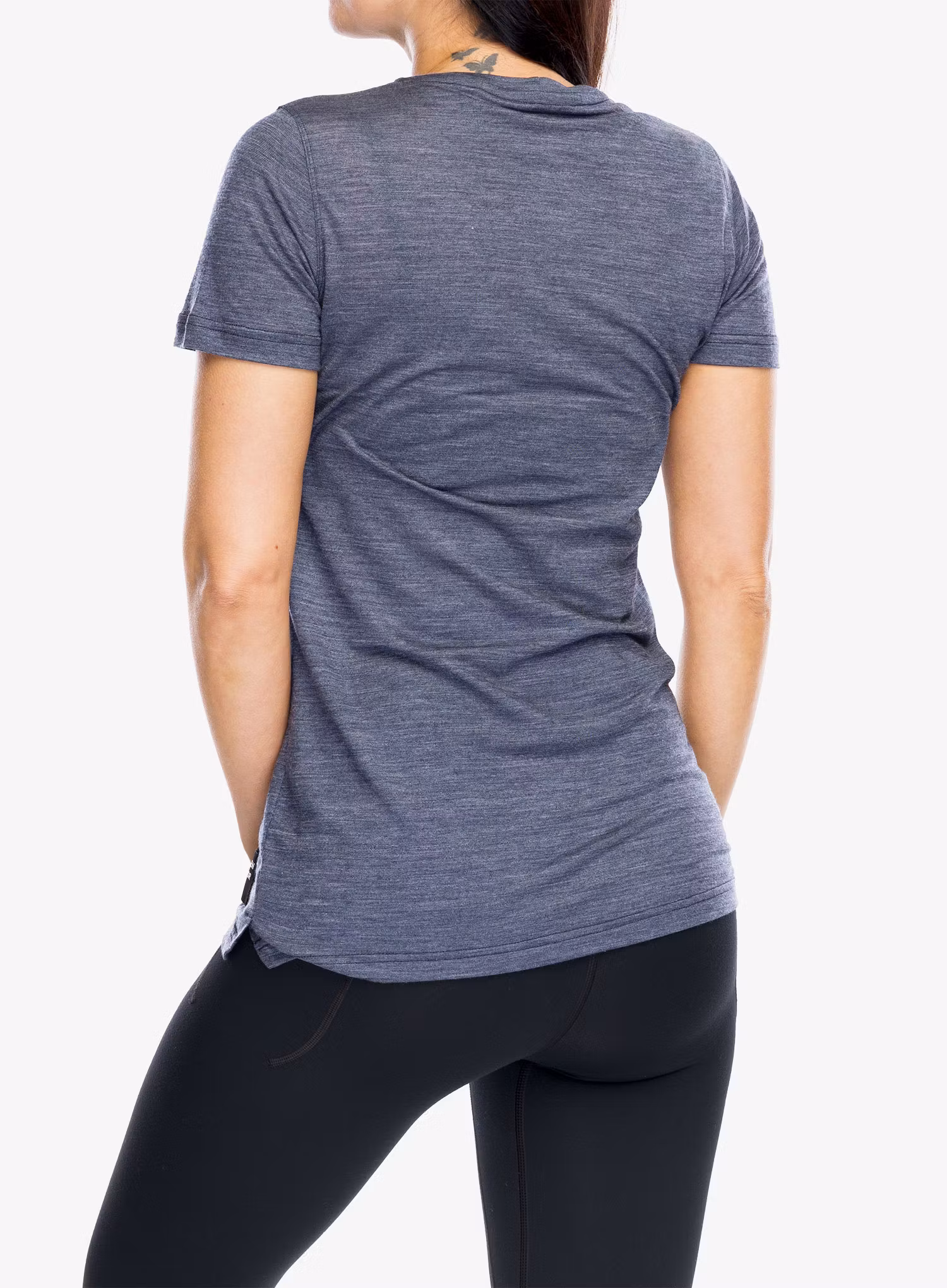Футболка з мериноса жіноча Sensor Merino Lite Tee SS - mottled blue