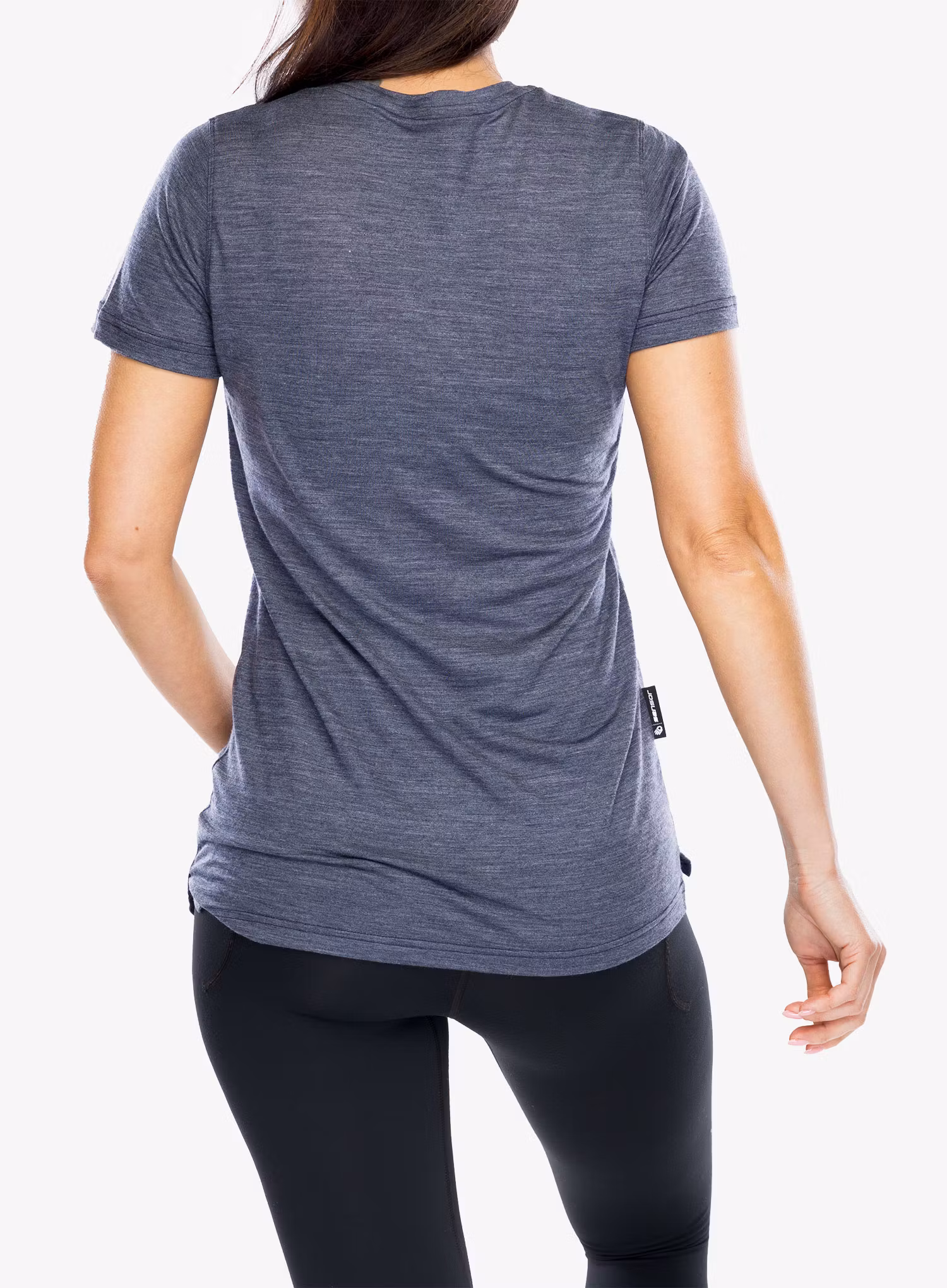 Футболка з мериноса жіноча Sensor Merino Lite Tee SS - mottled blue