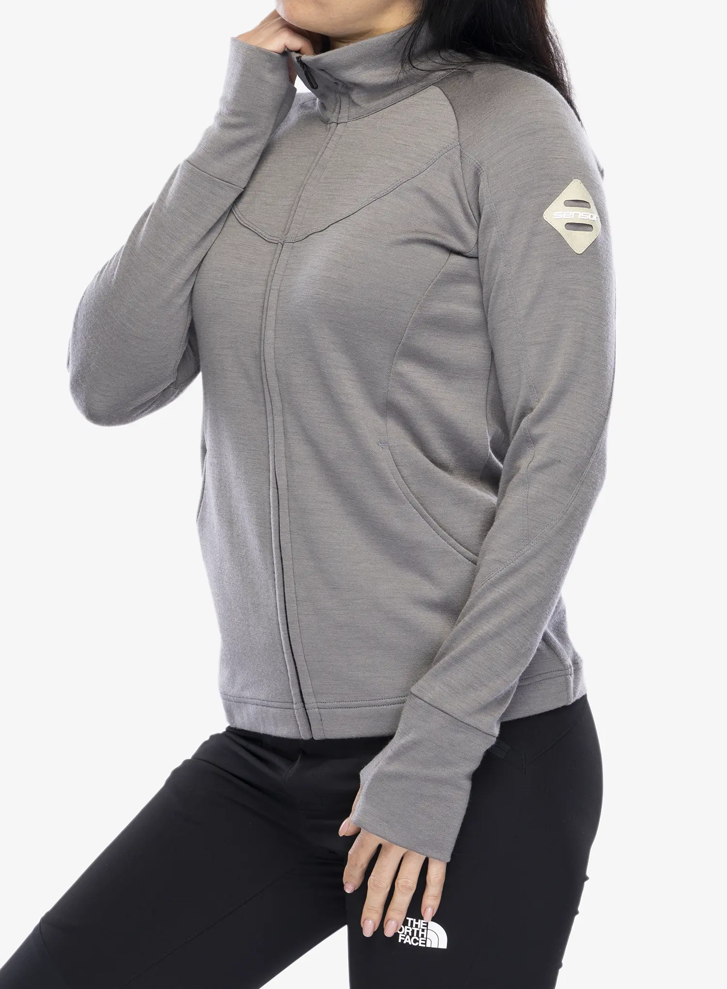 Кофта жіноча Sensor Merino Upper Fleece Full Zip - grey