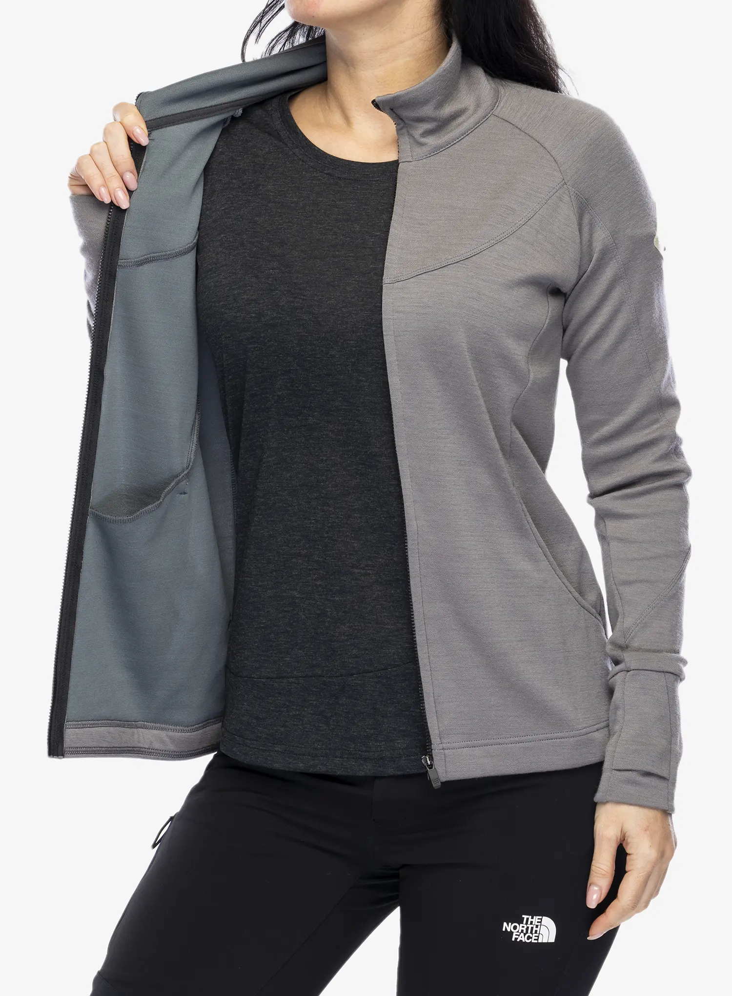 Кофта жіноча Sensor Merino Upper Fleece Full Zip - grey