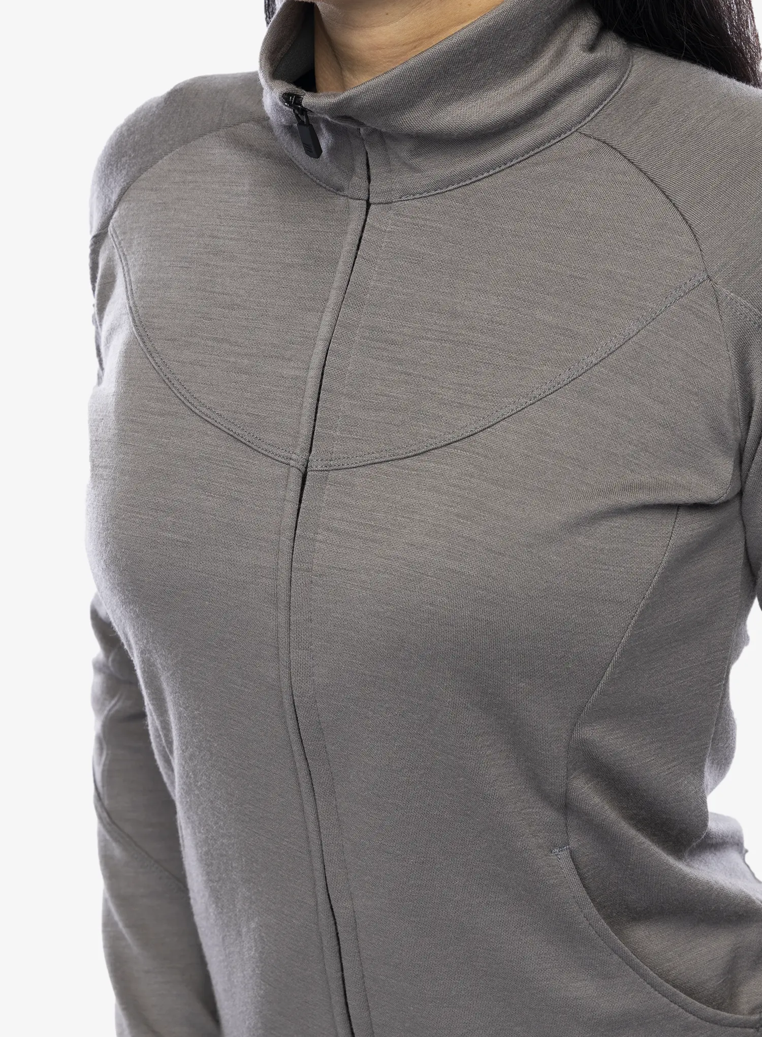 Кофта жіноча Sensor Merino Upper Fleece Full Zip - grey