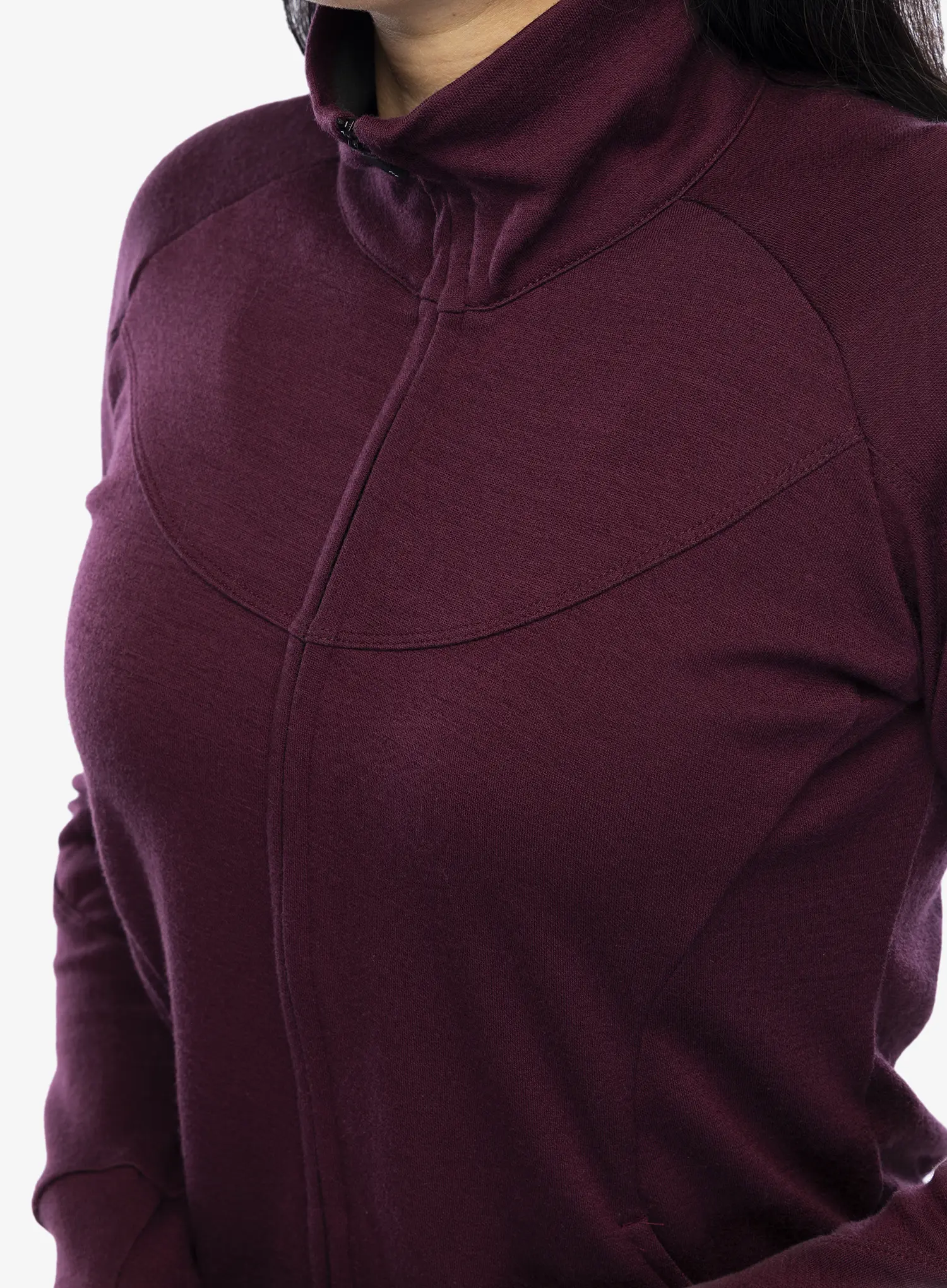 Кофта жіноча Sensor Merino Upper Fleece Full Zip - port red