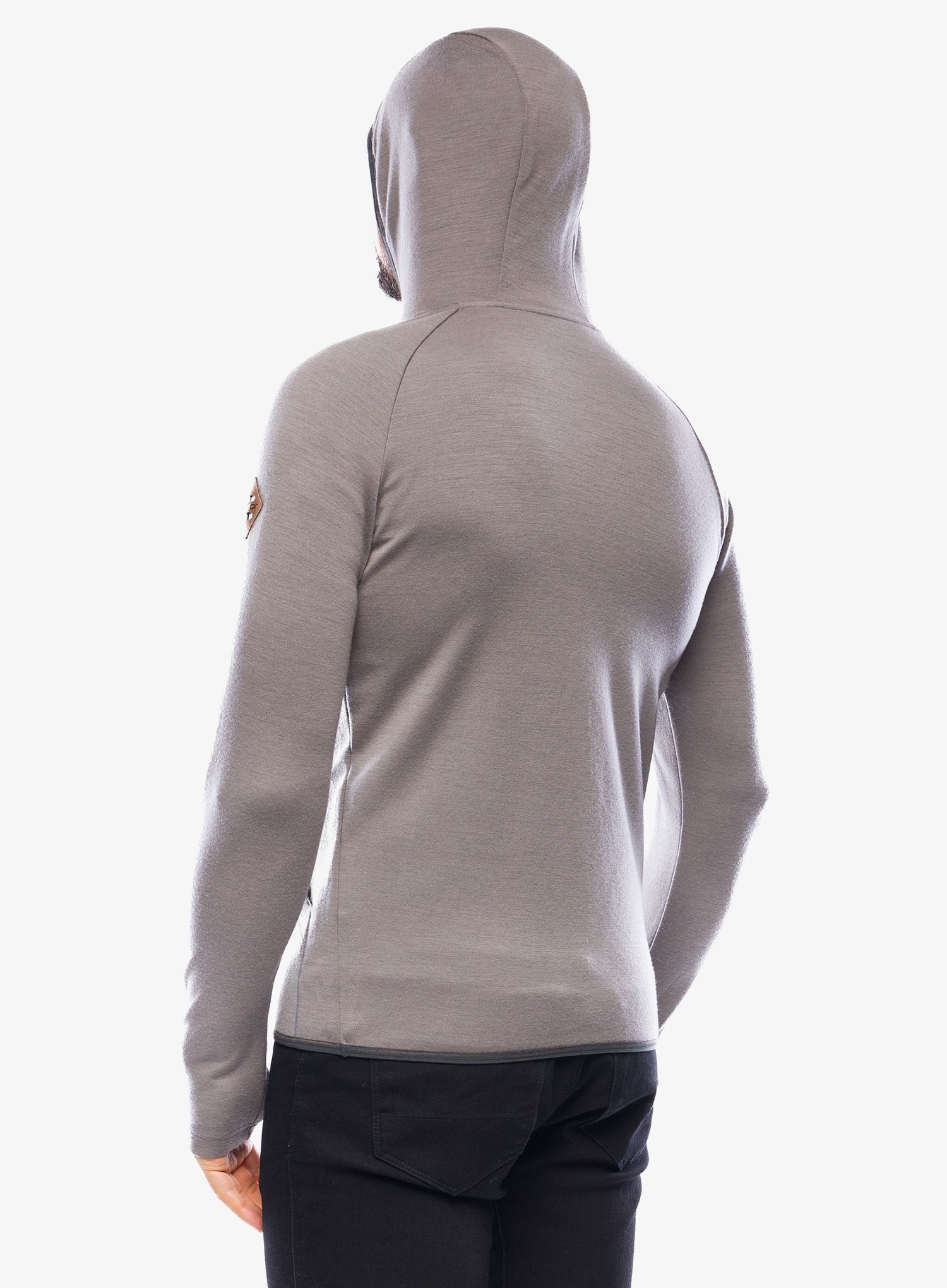 Кофта з каптуром Sensor Merino Upper Fleece Hooded - grey mountains
