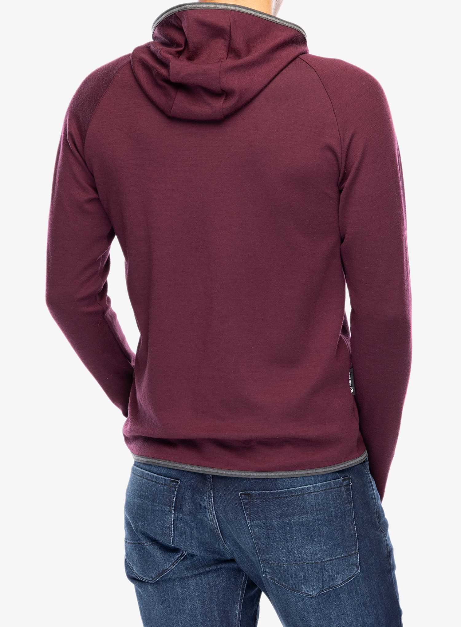 Кофта з каптуром Sensor Merino Upper Sweatshirt Hooded - heli port red