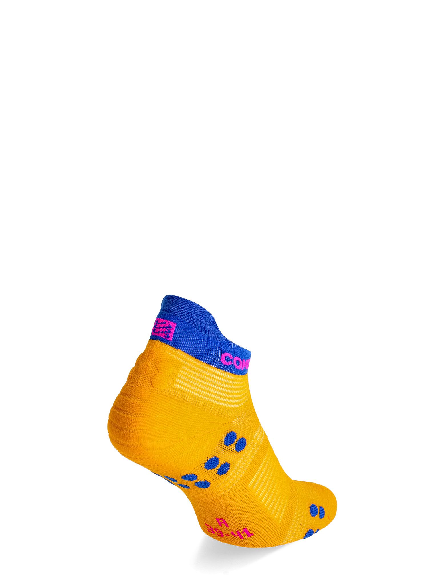 Шкарпетки для бігу Compressport Pro Racing Socks v4.0 Run Low - saffron/dazz blue