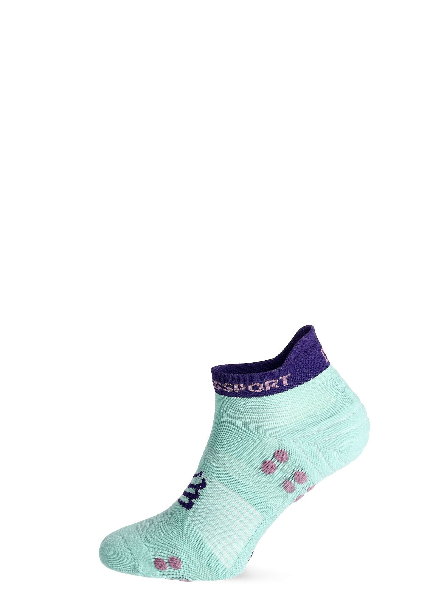 Шкарпетки для бігу Compressport Pro Racing Socks v4.0 Run Low - shell blue/purple