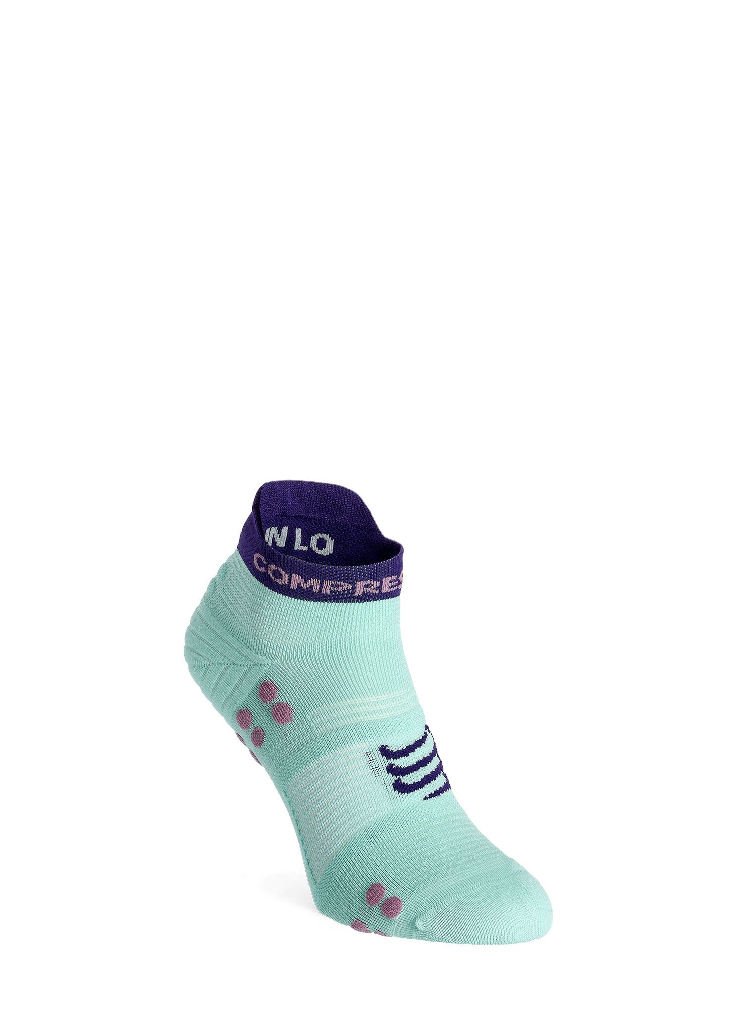Шкарпетки для бігу Compressport Pro Racing Socks v4.0 Run Low - shell blue/purple