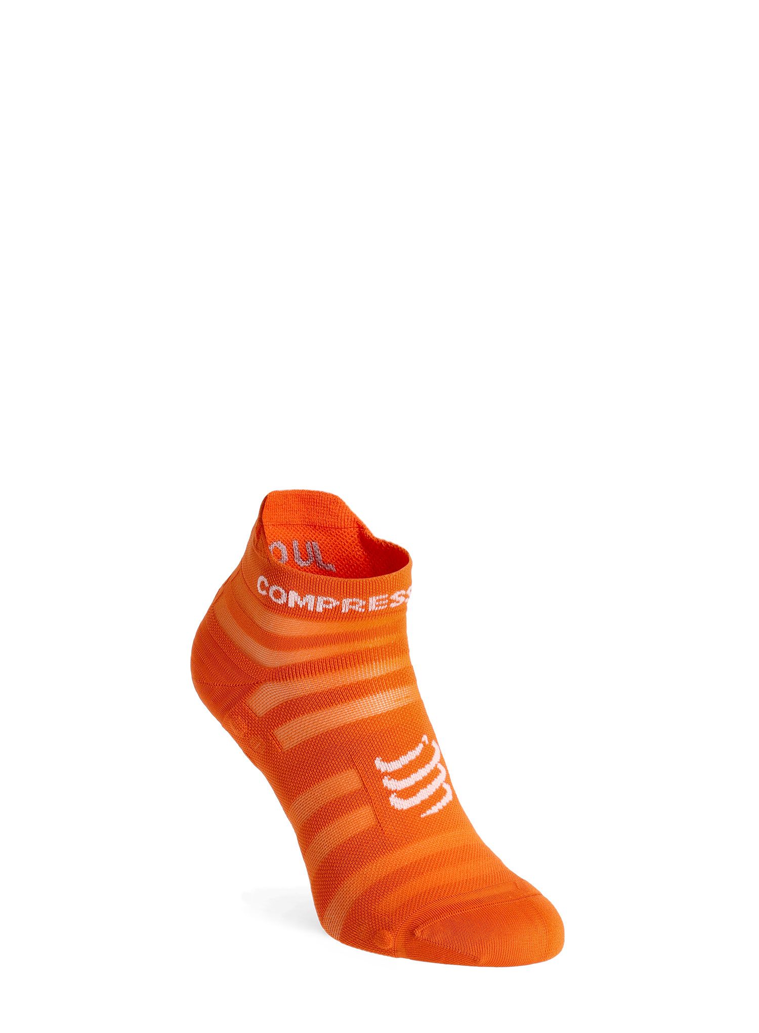 Шкарпетки для бігу Compressport Pro Racing Socks v4.0 Ultralight Run Low - fire/white