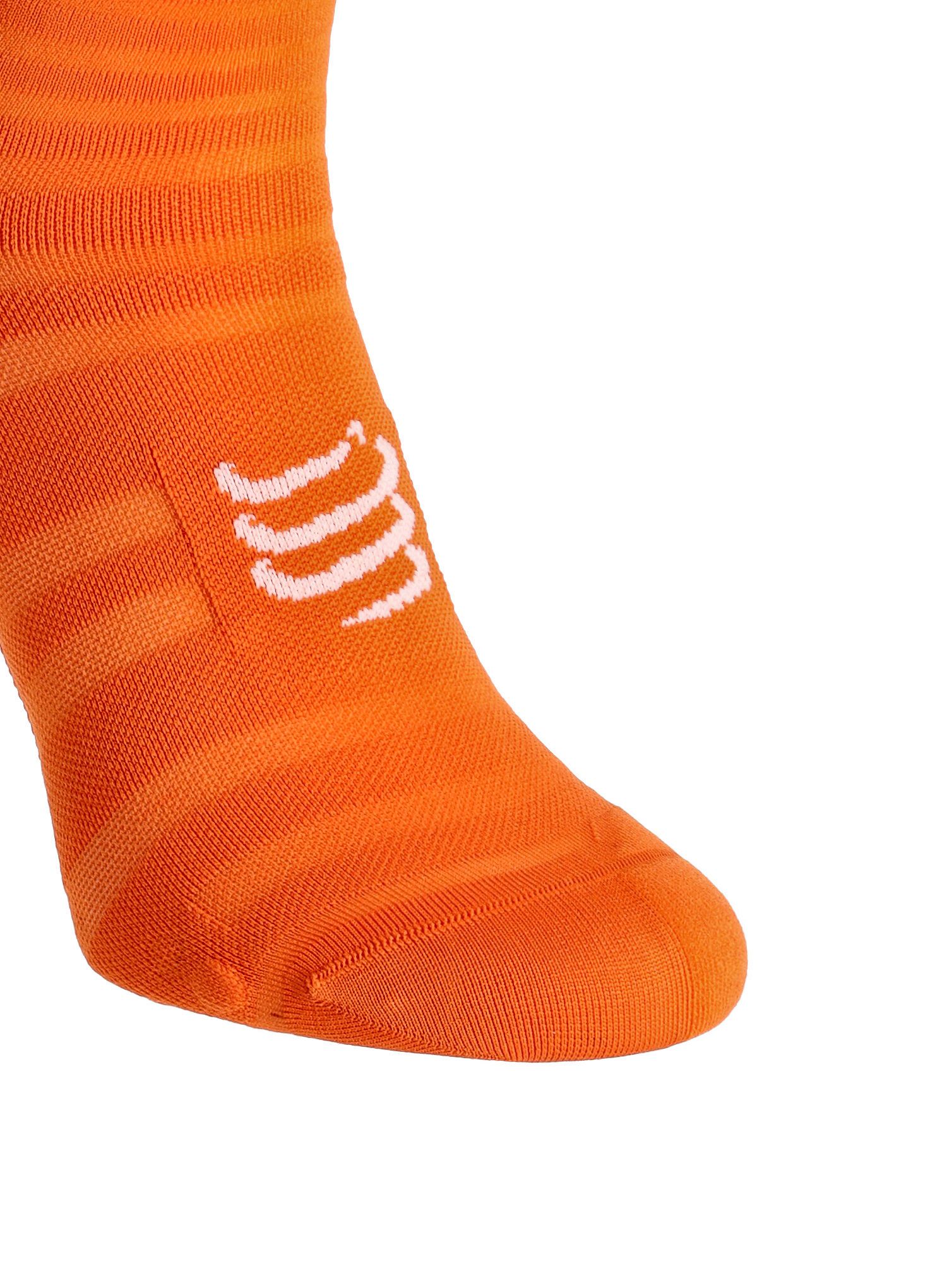 Шкарпетки для бігу Compressport Pro Racing v4.0 Ultralight Run High - fire/white