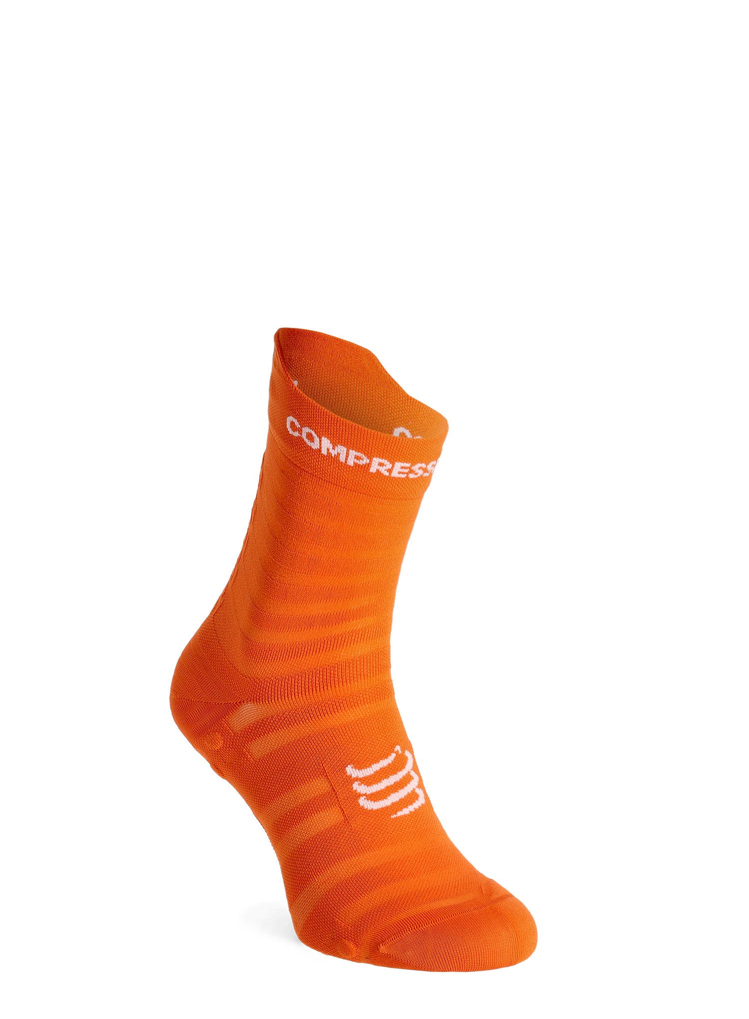 Шкарпетки для бігу Compressport Pro Racing v4.0 Ultralight Run High - fire/white