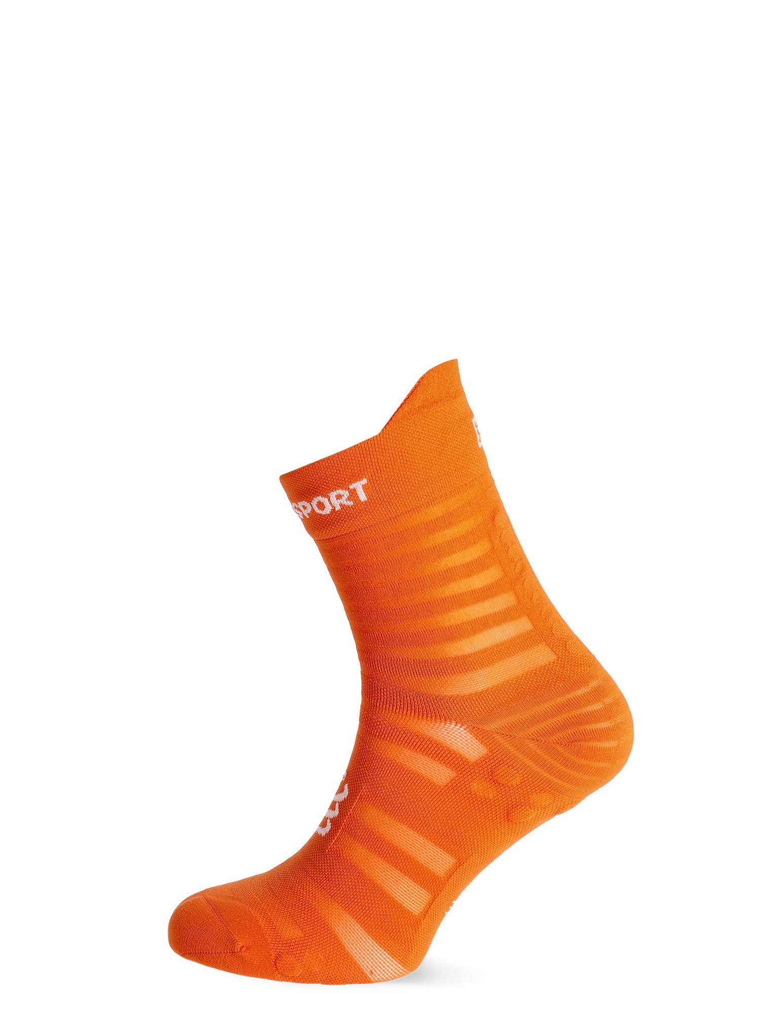 Шкарпетки для бігу Compressport Pro Racing v4.0 Ultralight Run High - fire/white