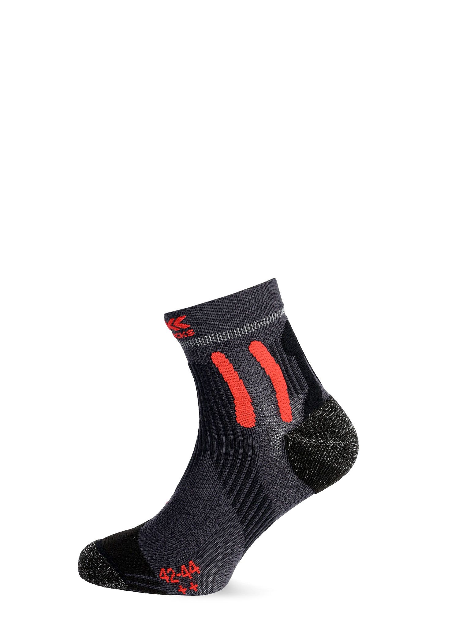Шкарпетки для бігу X-Socks Sky Run Pro 4.0 - anthracite/dragonfly red