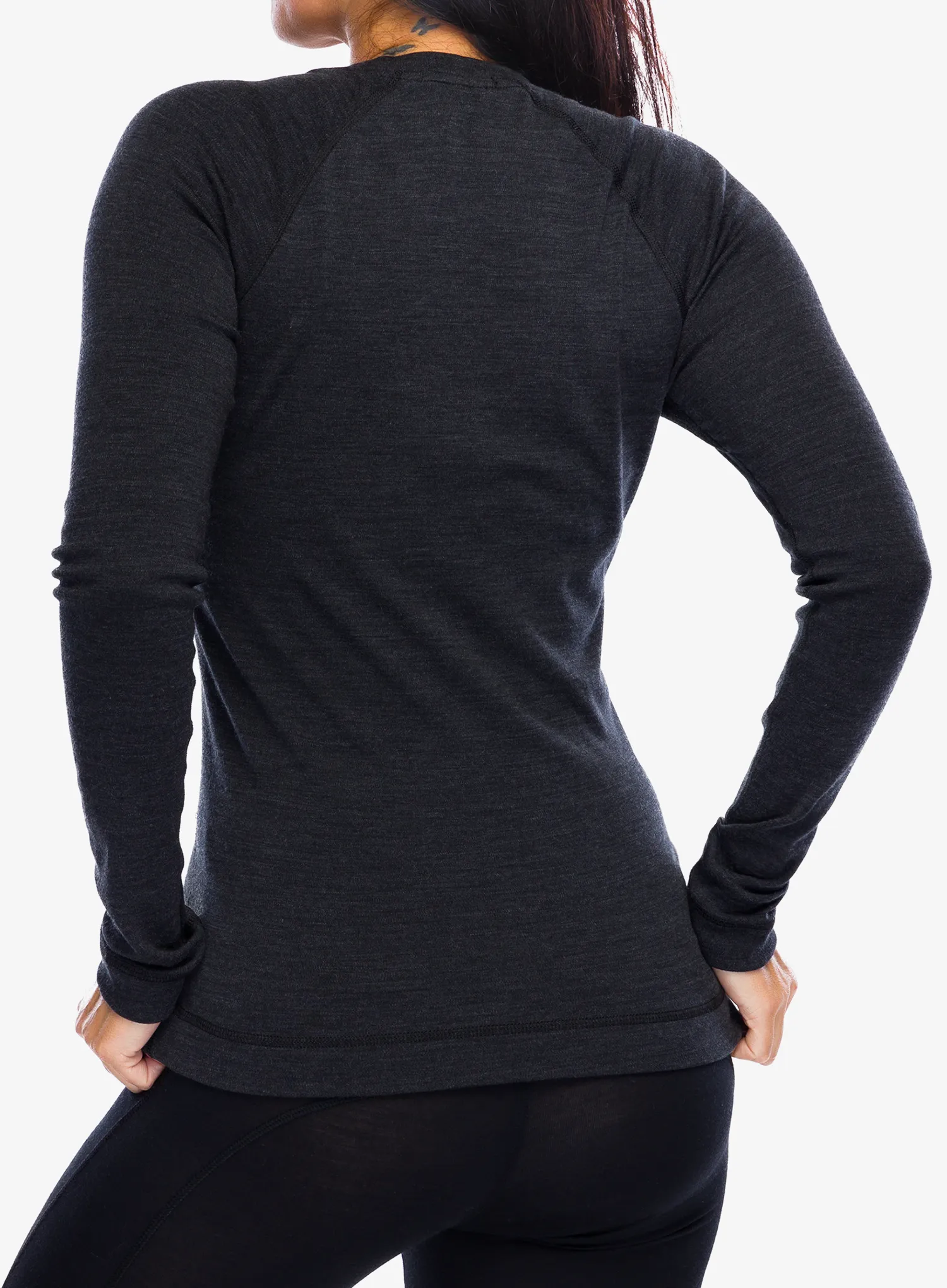 Термокофта жіноча SmartWool Merino 250 Baselayer Crew - charcoal heather
