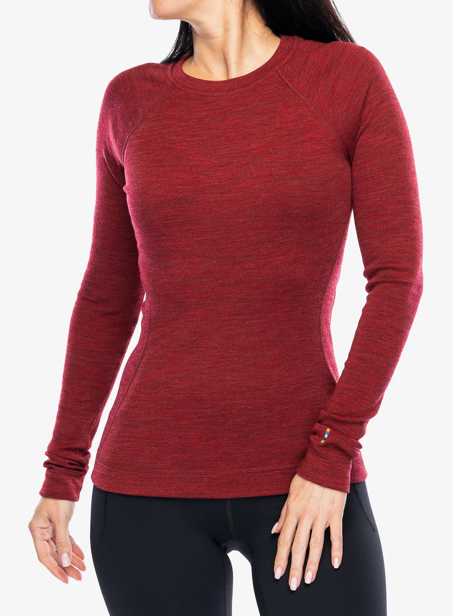 Термокофта жіноча SmartWool Merino 250 Baselayer Crew - currant heather