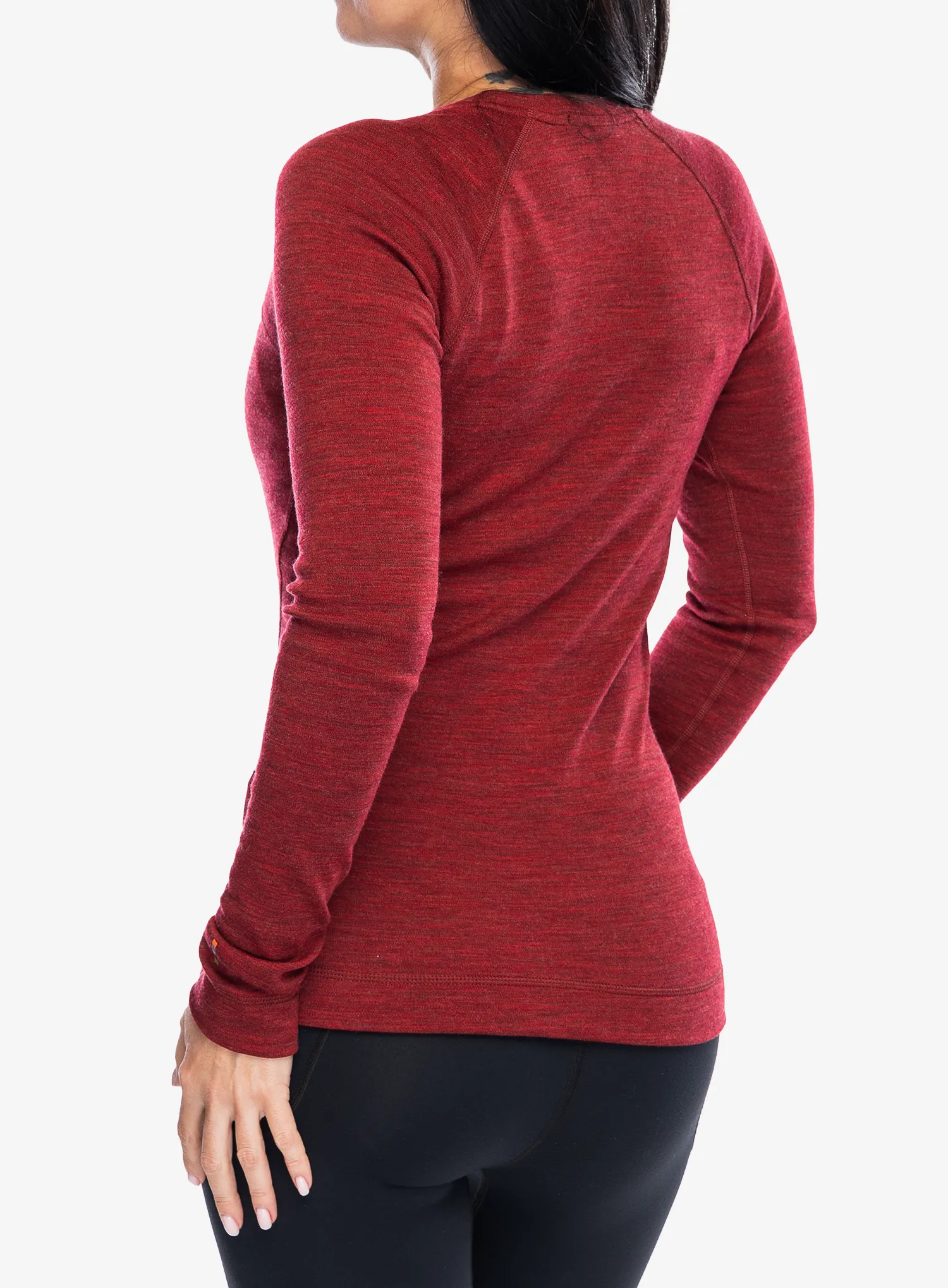 Термокофта жіноча SmartWool Merino 250 Baselayer Crew - currant heather