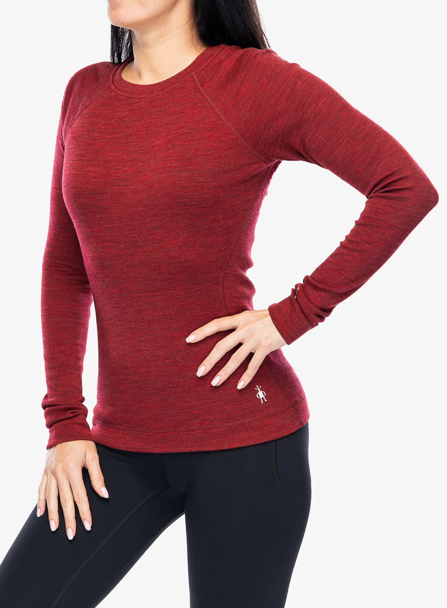 Термокофта жіноча SmartWool Merino 250 Baselayer Crew - currant heather