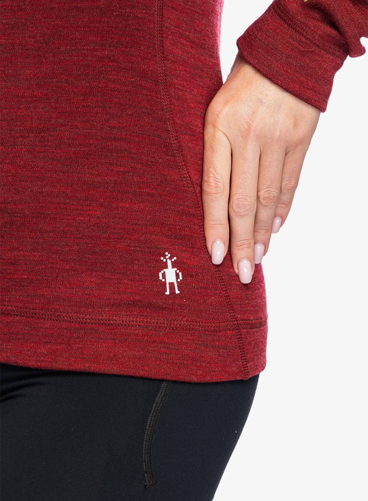 Термокофта жіноча SmartWool Merino 250 Baselayer Crew - currant heather