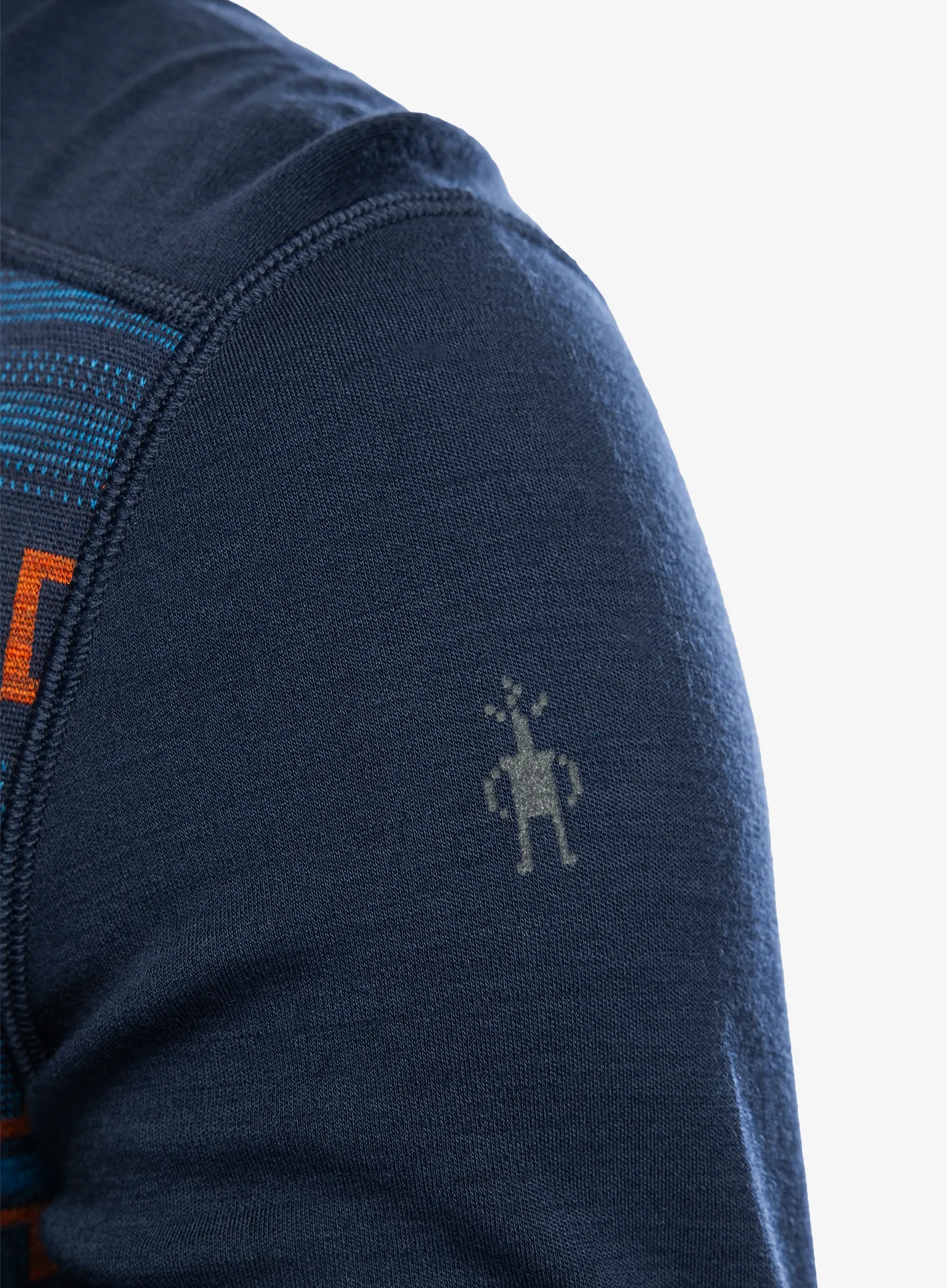 Термокофта SmartWool Merino 250 Baselayer Crew - deep navy paths crossed
