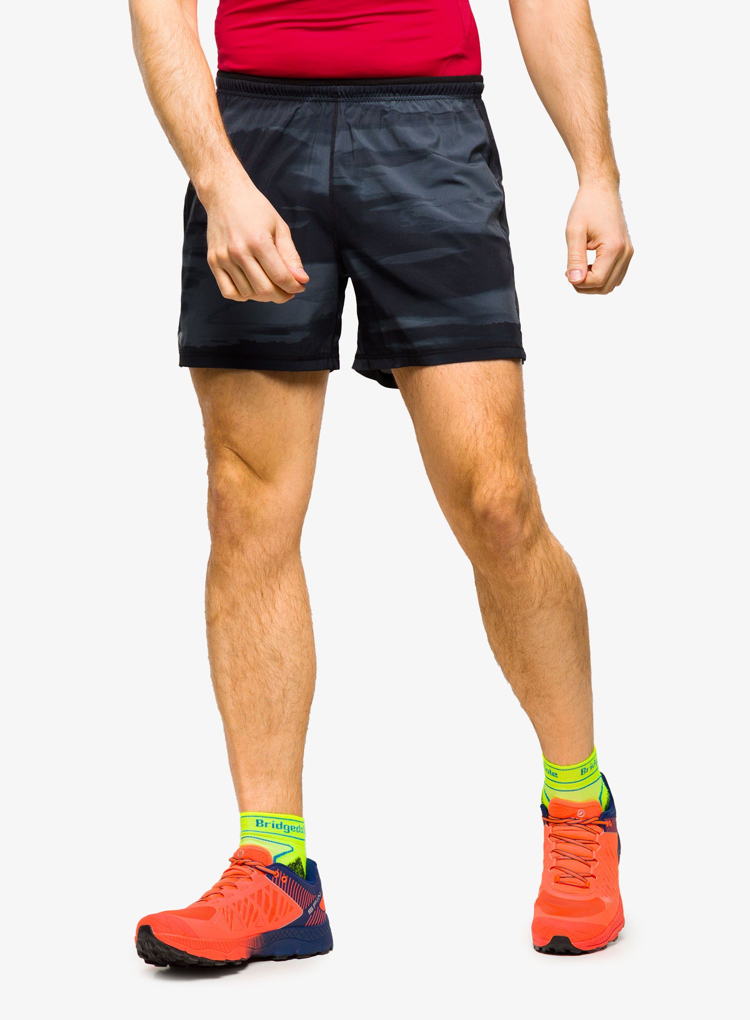 Шорти туристичні Smartwool Active Lined 5 Short - black horizon print