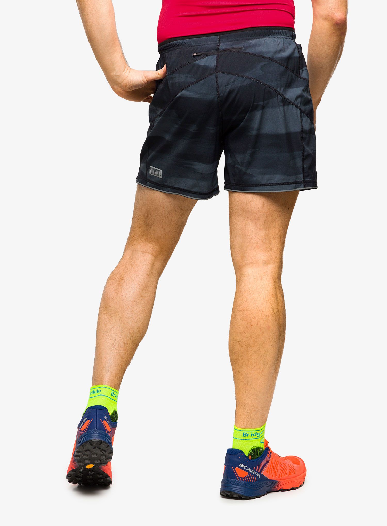 Шорти туристичні Smartwool Active Lined 5 Short - black horizon print