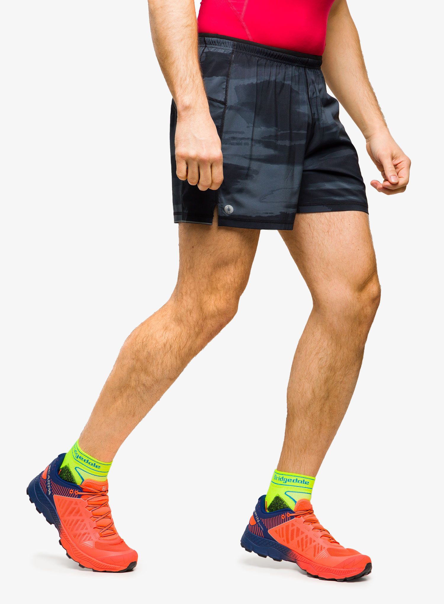 Шорти туристичні Smartwool Active Lined 5 Short - black horizon print