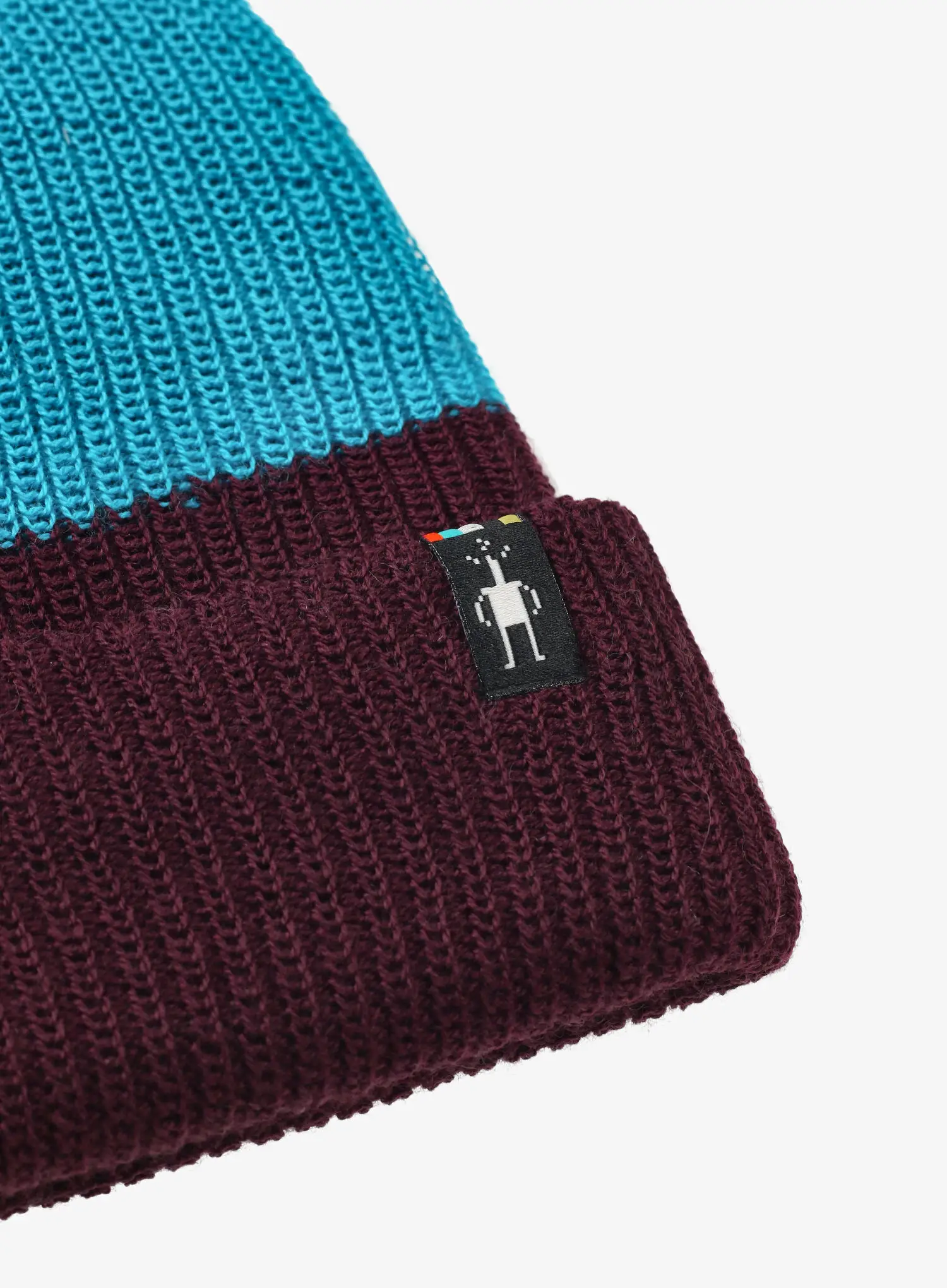 Шапка зимова Smartwool Cantar Colorblock Beanie - eggplant plaid