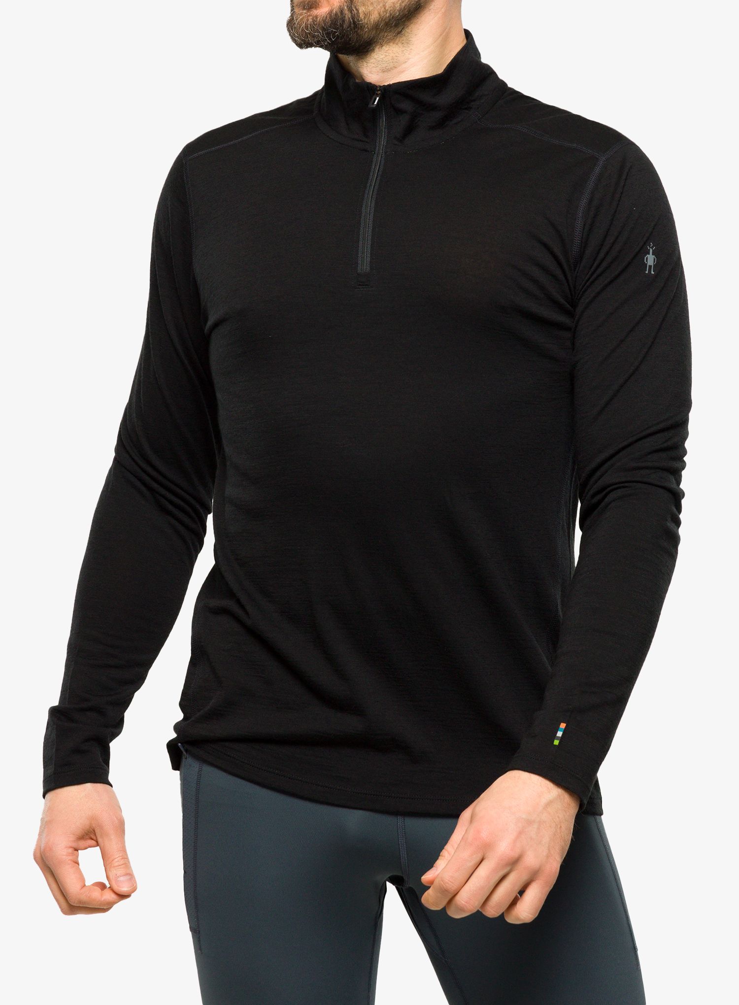 Термокофта Smartwool Classic Merino Base Layer 1/4 Zip Boxed - black
