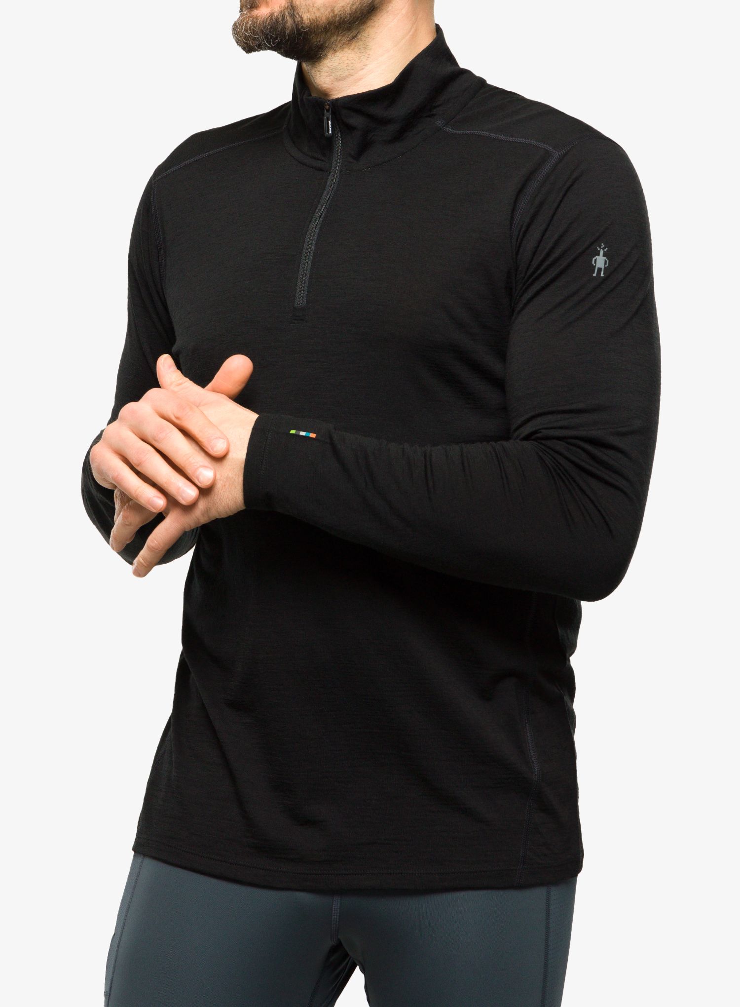 Термокофта Smartwool Classic Merino Base Layer 1/4 Zip Boxed - black