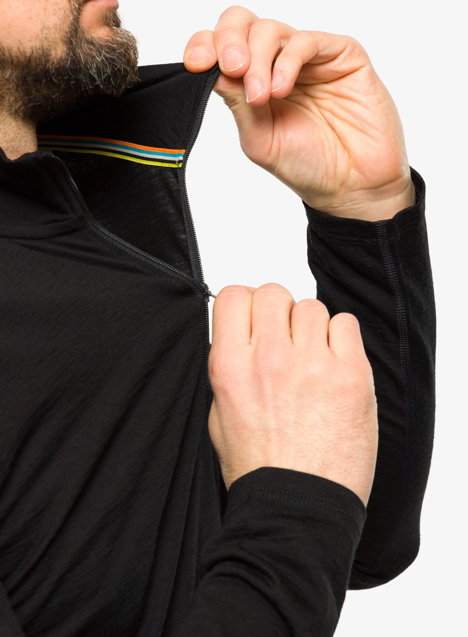 Термокофта Smartwool Classic Merino Base Layer 1/4 Zip Boxed - black