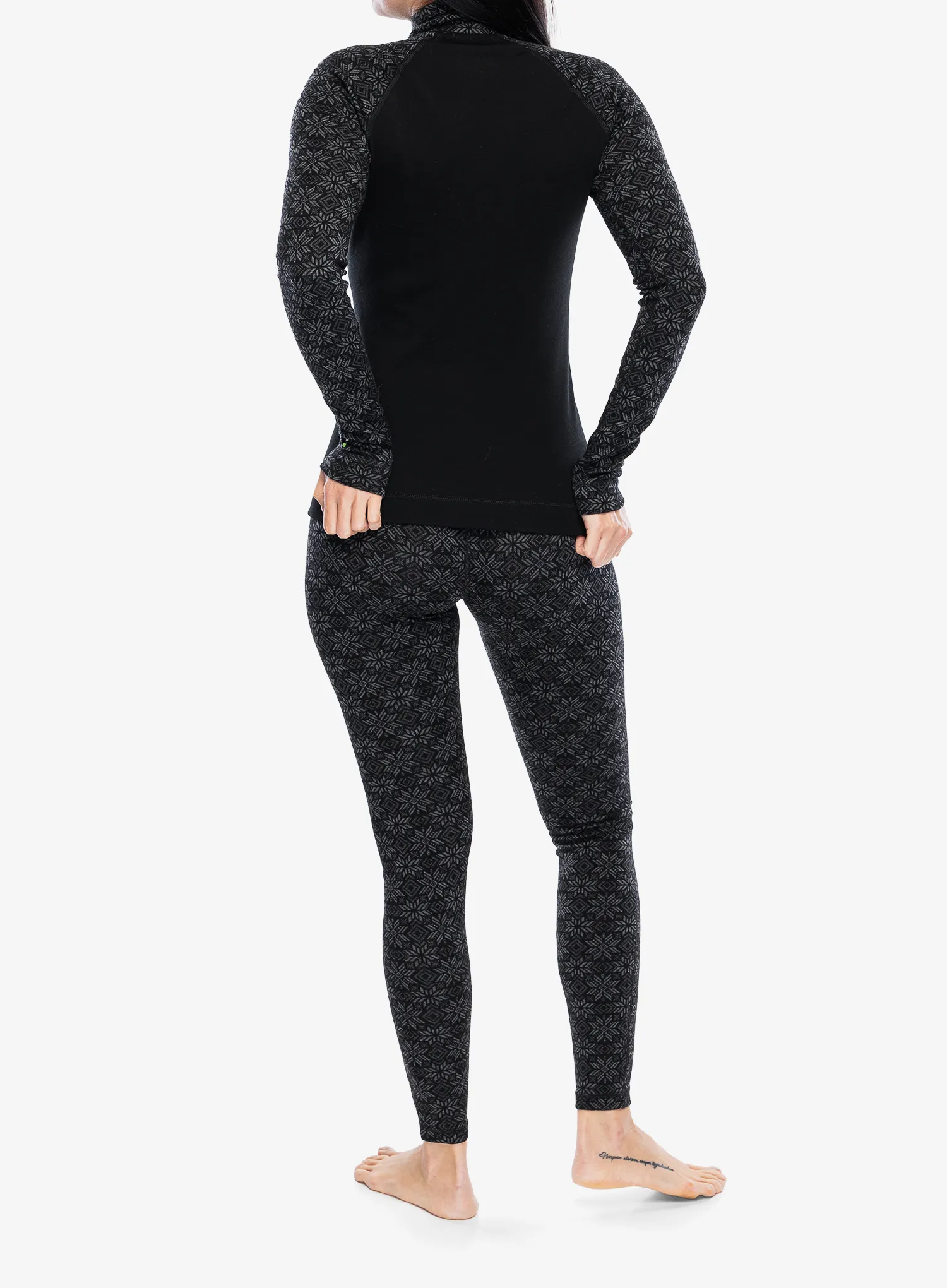 Термокофта жіноча Smartwool Classic Thermal Merino BL 1/4 Zip Boxed - blk digi snow