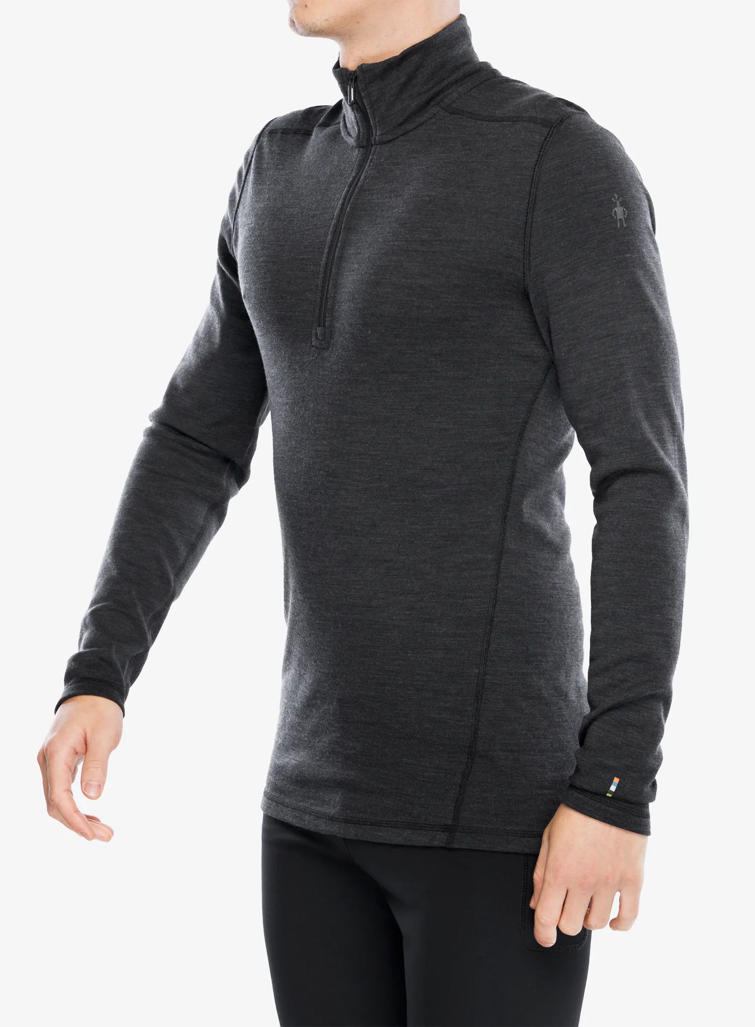 Термокофта Smartwool Classic Thermal Merino BL 1/4 Zip Boxed - charcoal heather
