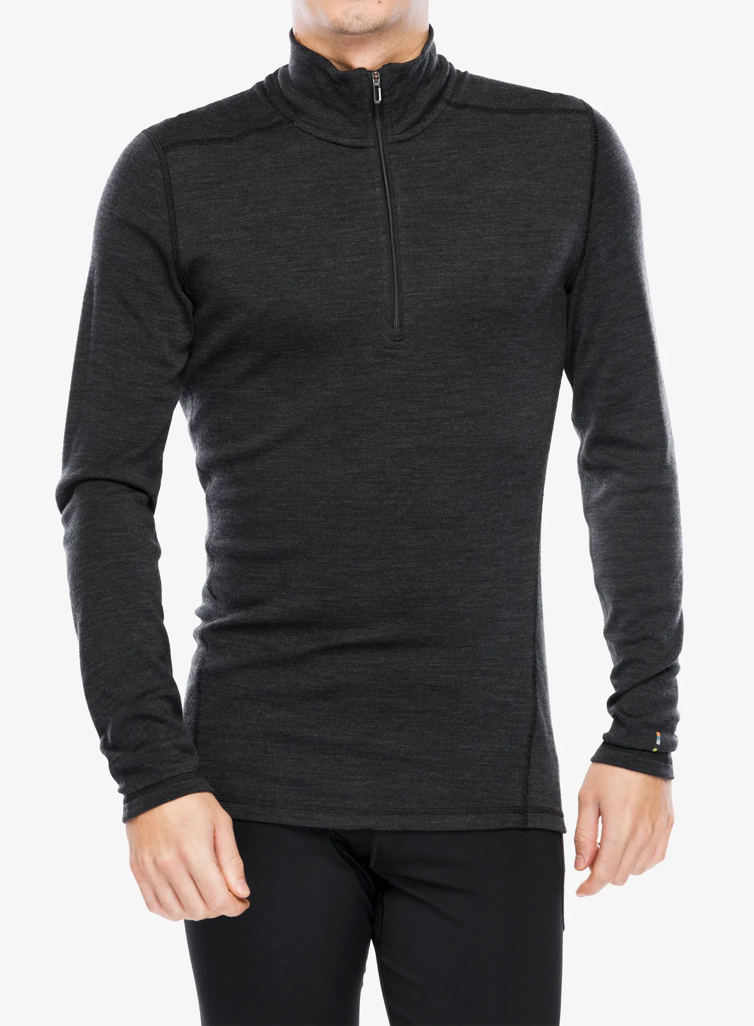 Термокофта Smartwool Classic Thermal Merino BL 1/4 Zip Boxed - charcoal heather