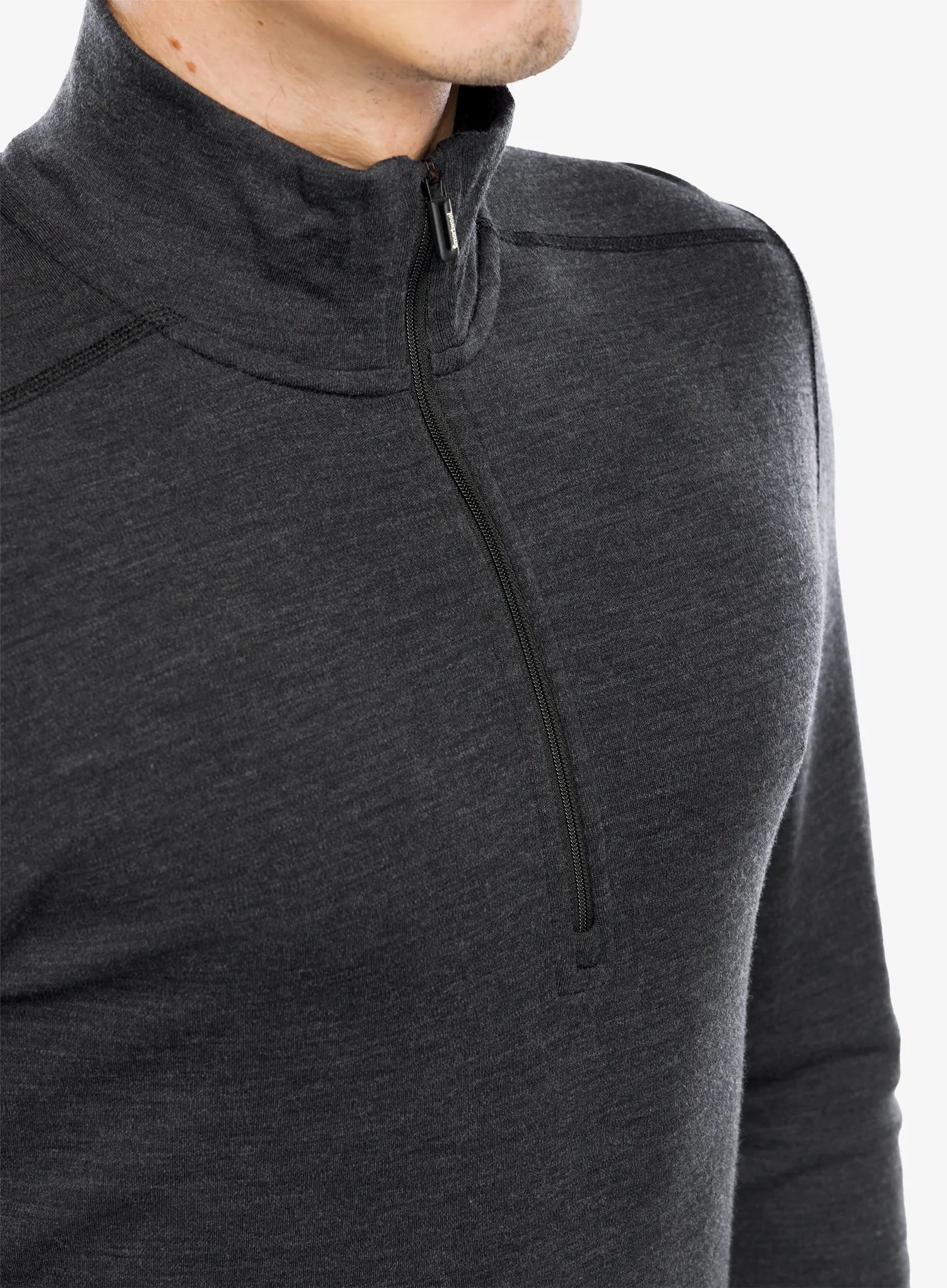 Термокофта Smartwool Classic Thermal Merino BL 1/4 Zip Boxed - charcoal heather