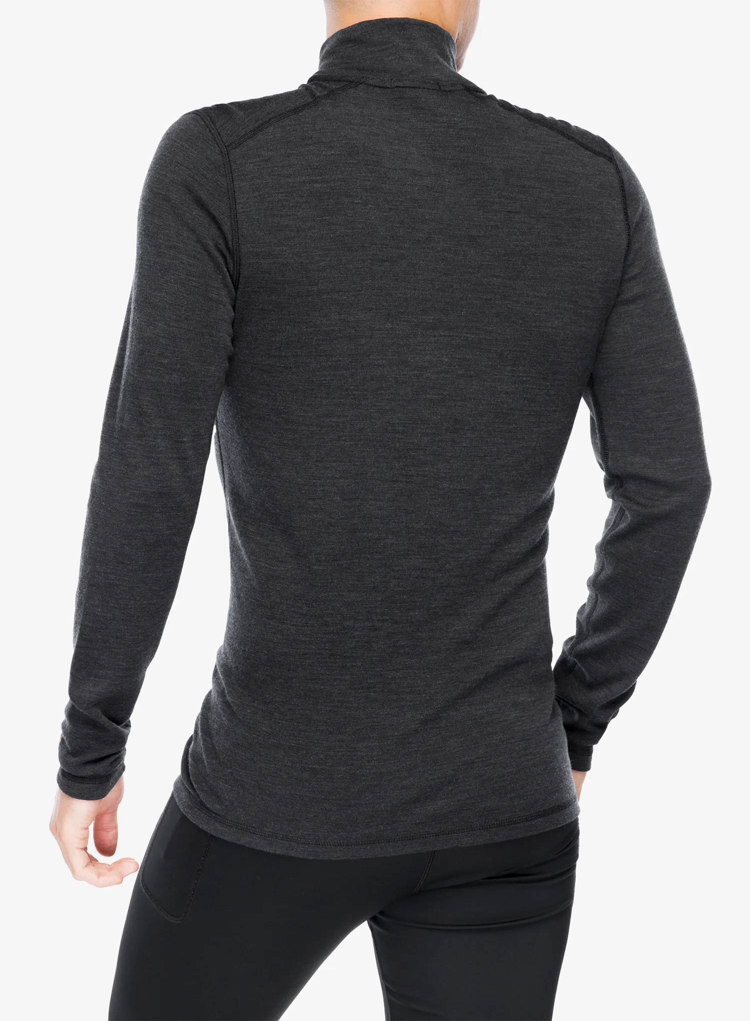 Термокофта Smartwool Classic Thermal Merino BL 1/4 Zip Boxed - charcoal heather