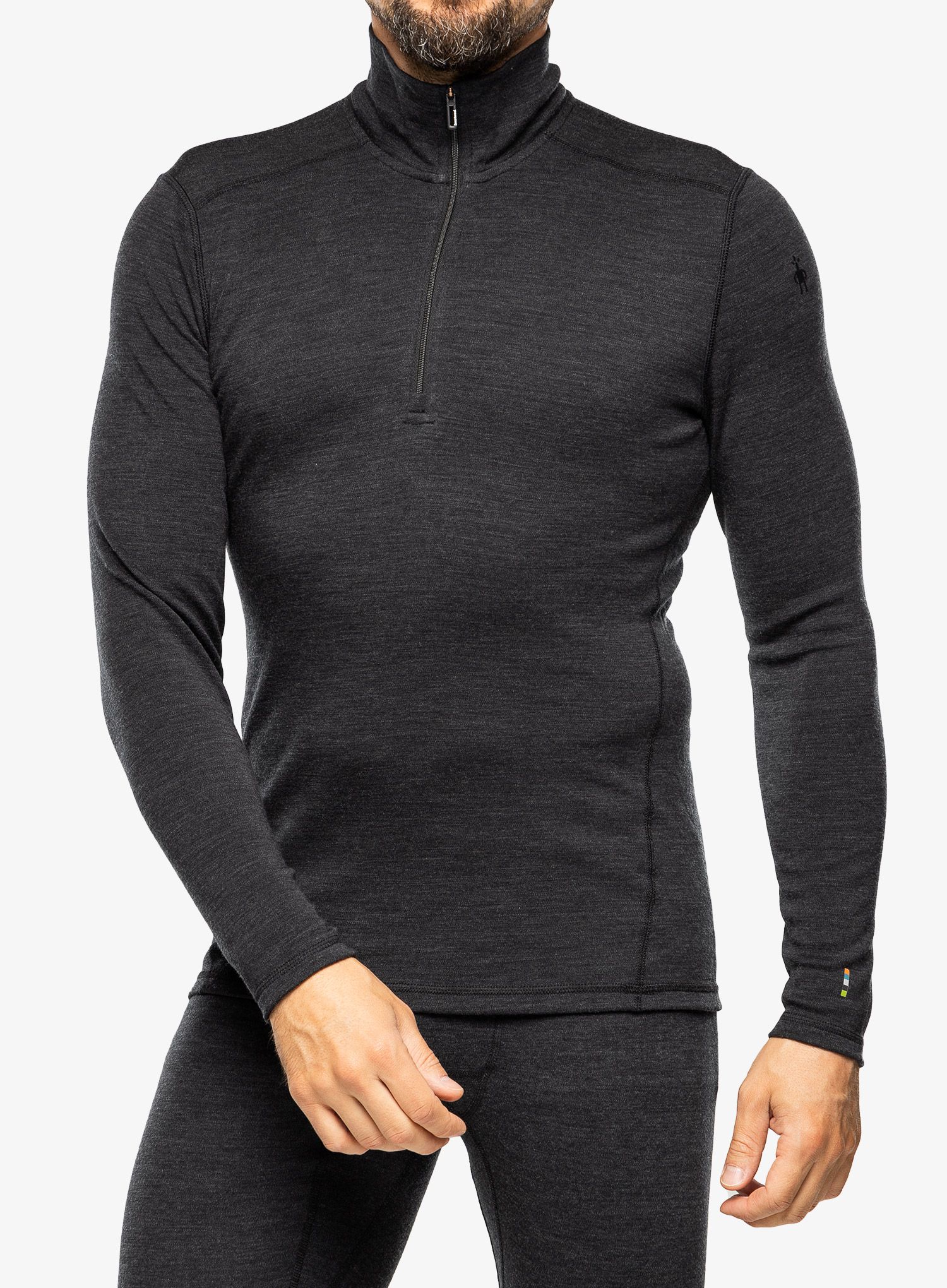Термокофта Smartwool Classic Thermal Merino Base Layer 1/4 Zip Boxed - heather