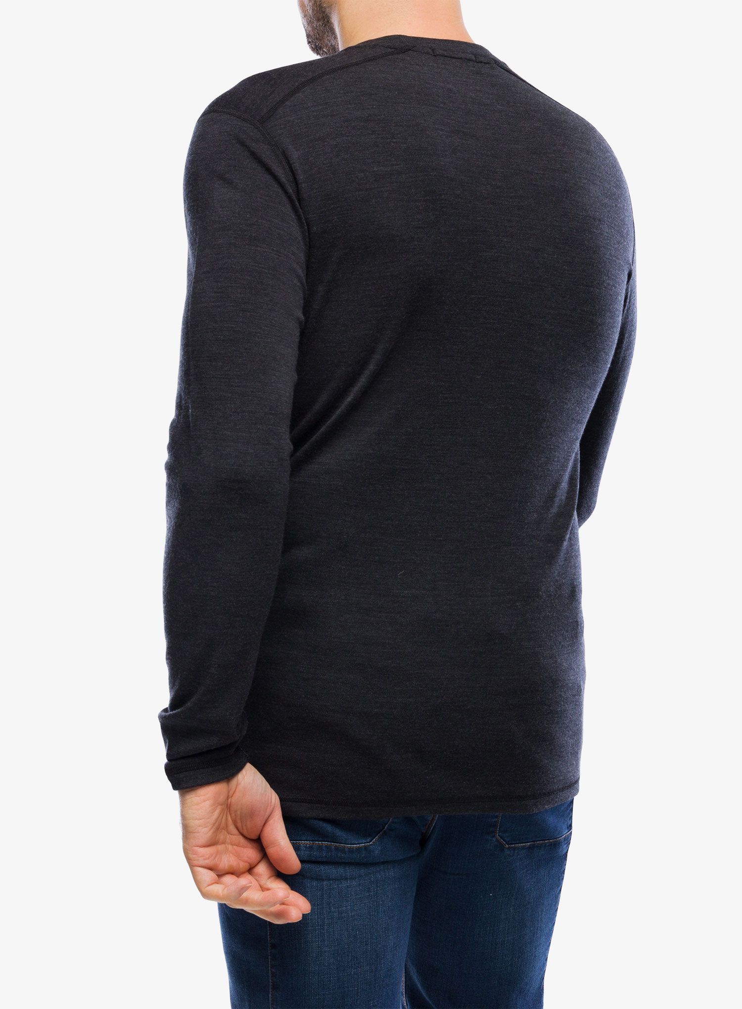 Термокофта Smartwool Classic Thermal Merino Base Layer Colorblock Crew Boxed - charcoal/argyle purple