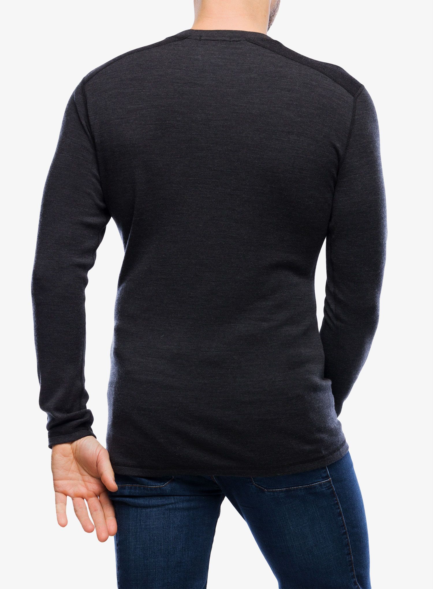 Термокофта Smartwool Classic Thermal Merino Base Layer Colorblock Crew Boxed - charcoal/argyle purple