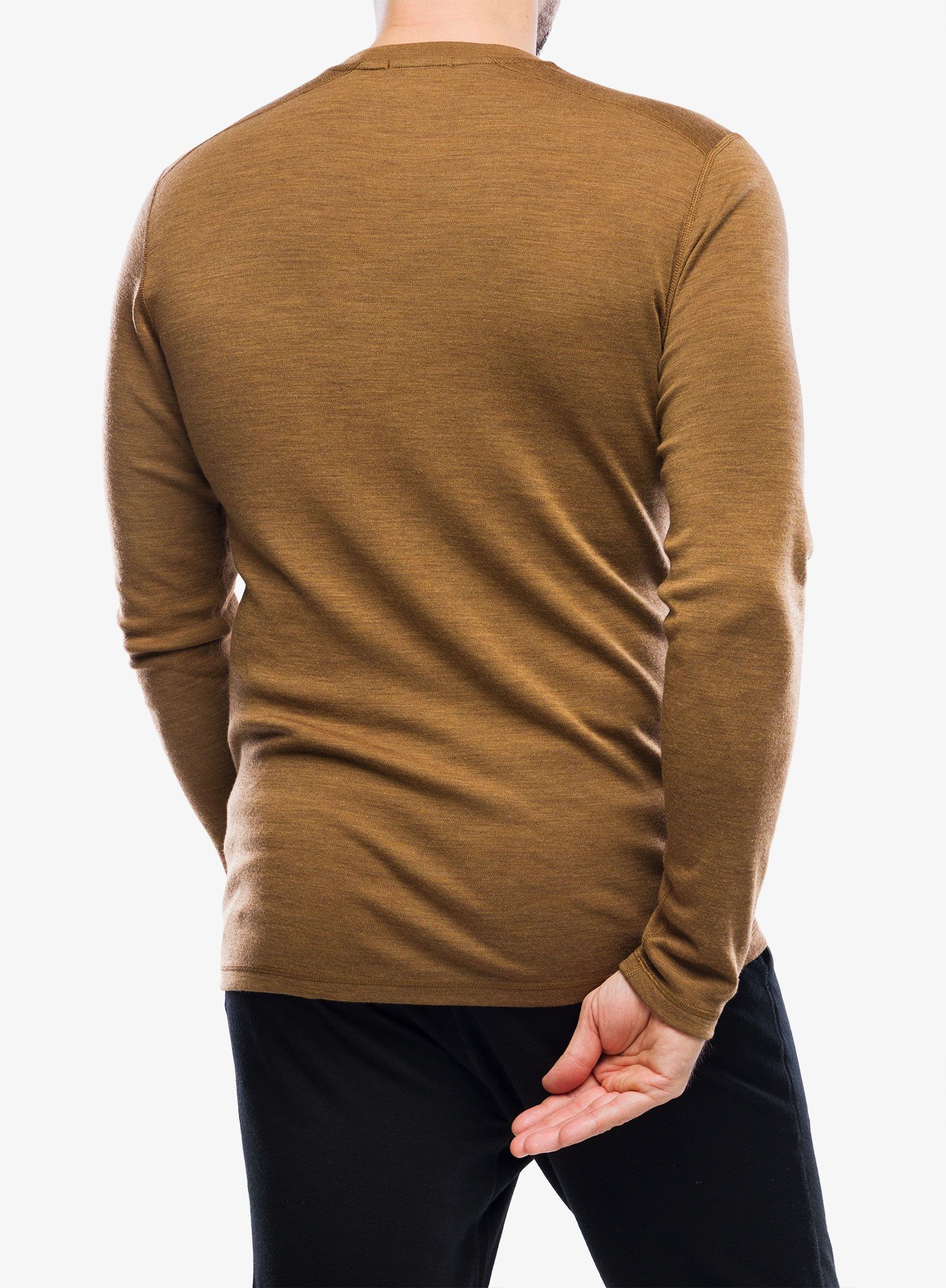 Термокофта Smartwool Classic Thermal Merino Base Layer Colorblock Crew Boxed - fox brown heather
