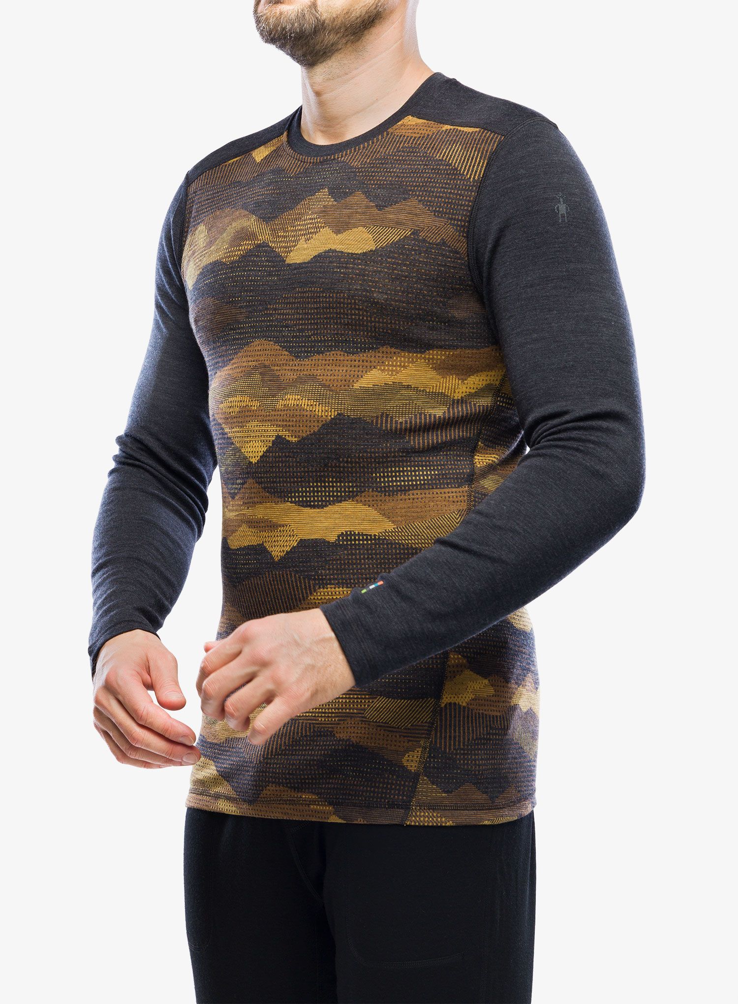 Термокофта Smartwool Classic Thermal Merino Base Layer Crew Boxed - charcoal mtn