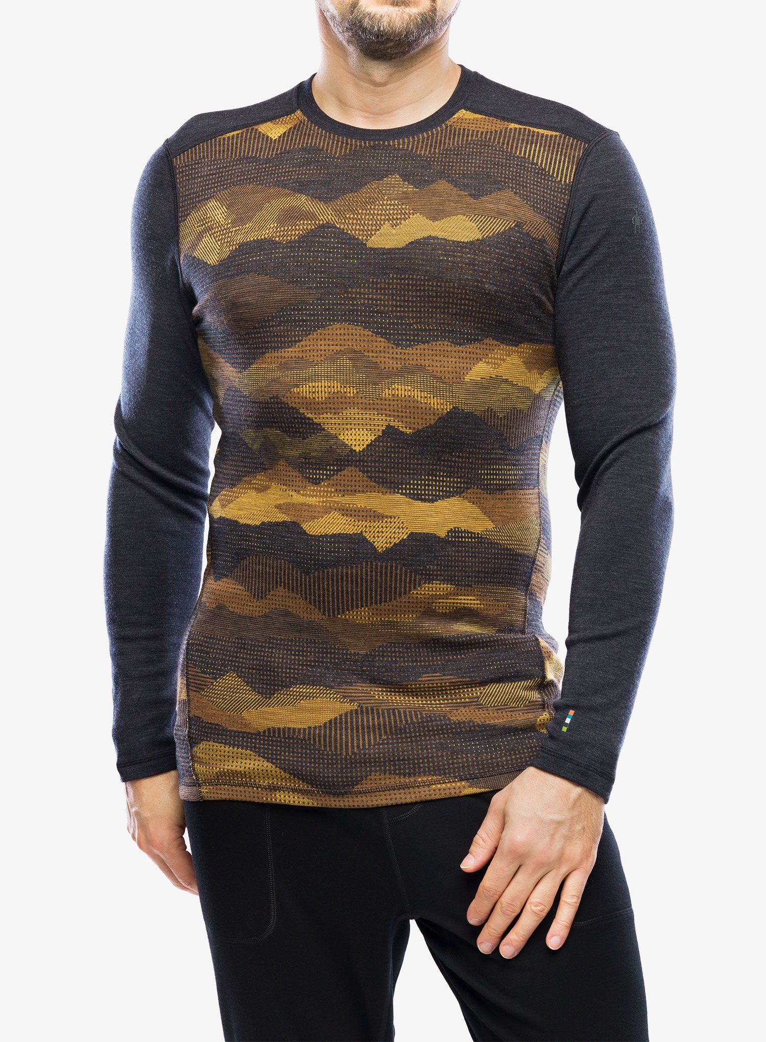 Термокофта Smartwool Classic Thermal Merino Base Layer Crew Boxed - charcoal mtn