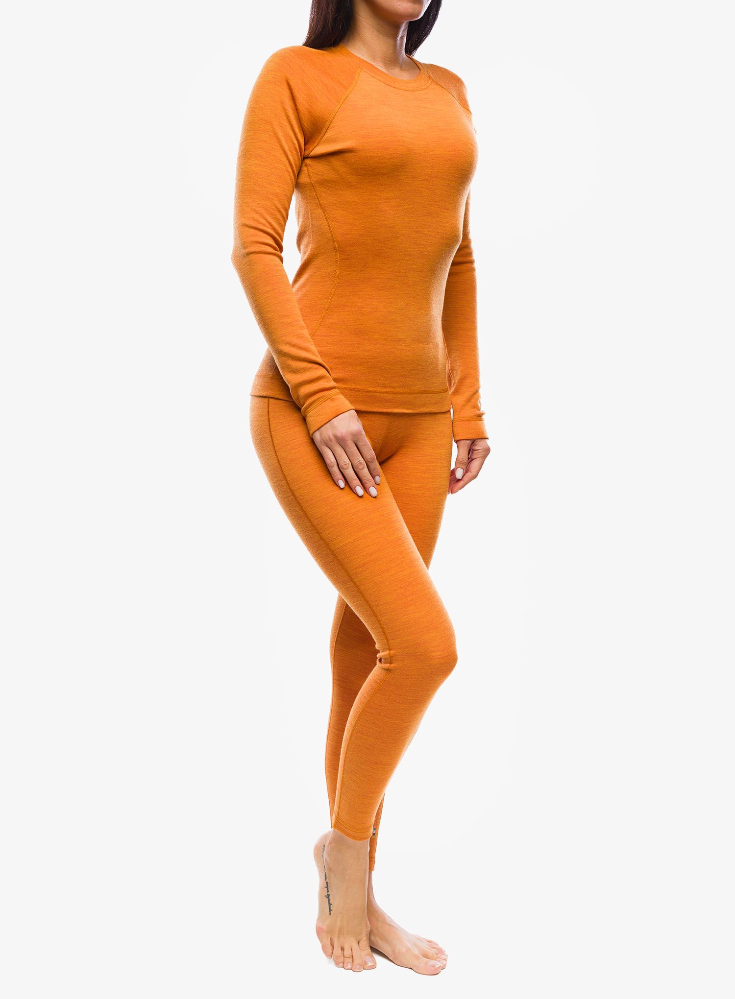 Кофта жіноча Smartwool Classic Thermal Merino Base Layer Crew Boxed - marmalade heather