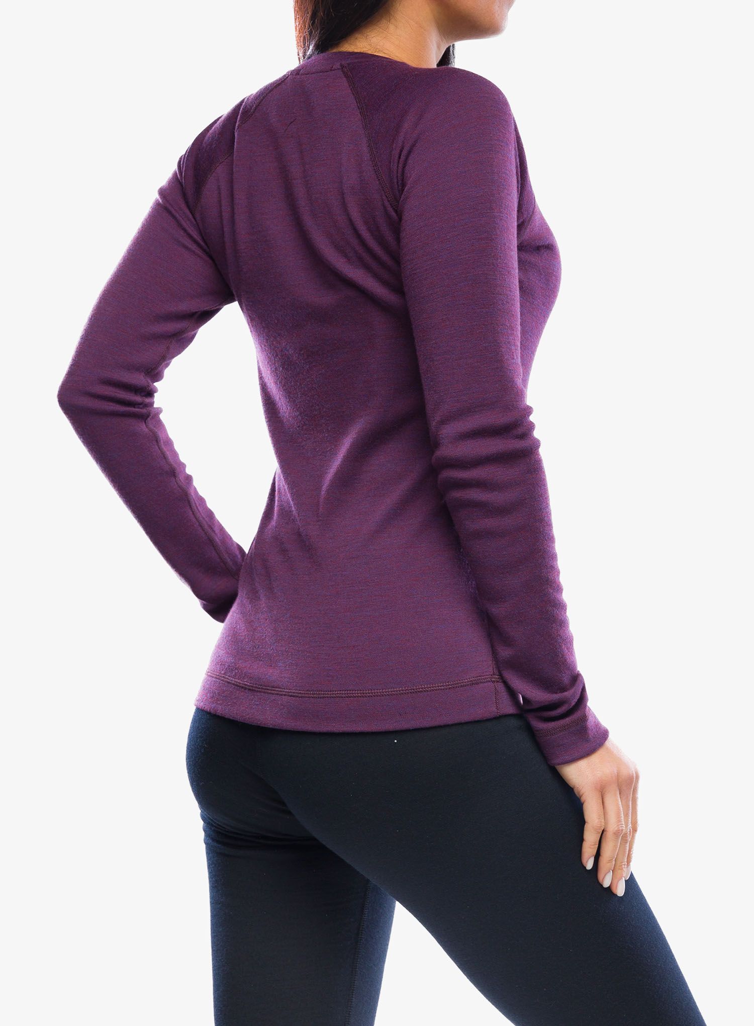 Кофта жіноча Smartwool Classic Thermal Merino Base Layer Crew Boxed - purple iris heather