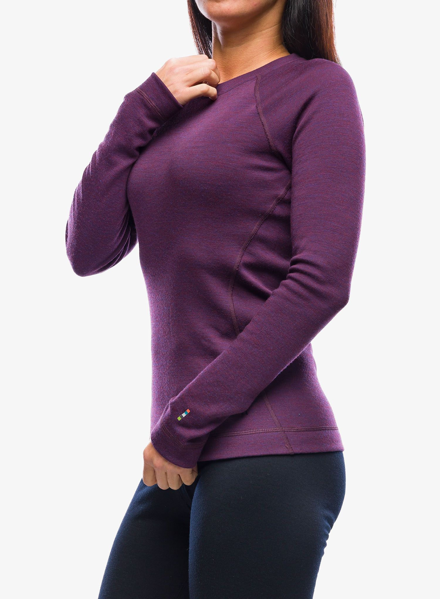 Кофта жіноча Smartwool Classic Thermal Merino Base Layer Crew Boxed - purple iris heather