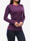 Кофта жіноча Smartwool Classic Thermal Merino Base Layer Crew Boxed - purple iris heather