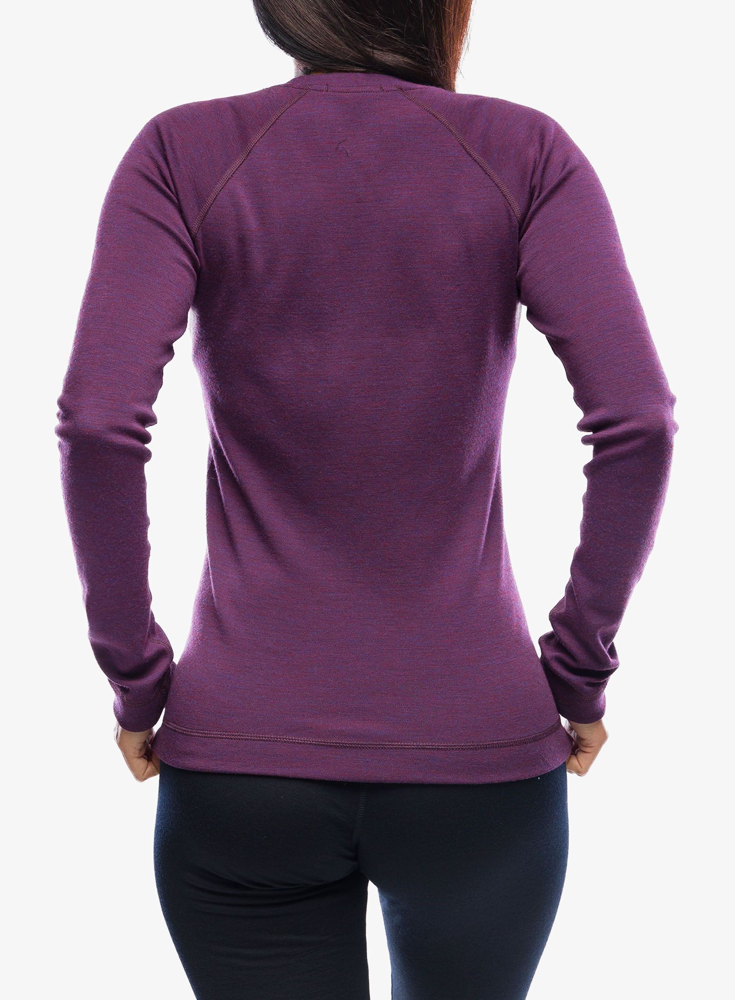 Кофта жіноча Smartwool Classic Thermal Merino Base Layer Crew Boxed - purple iris heather