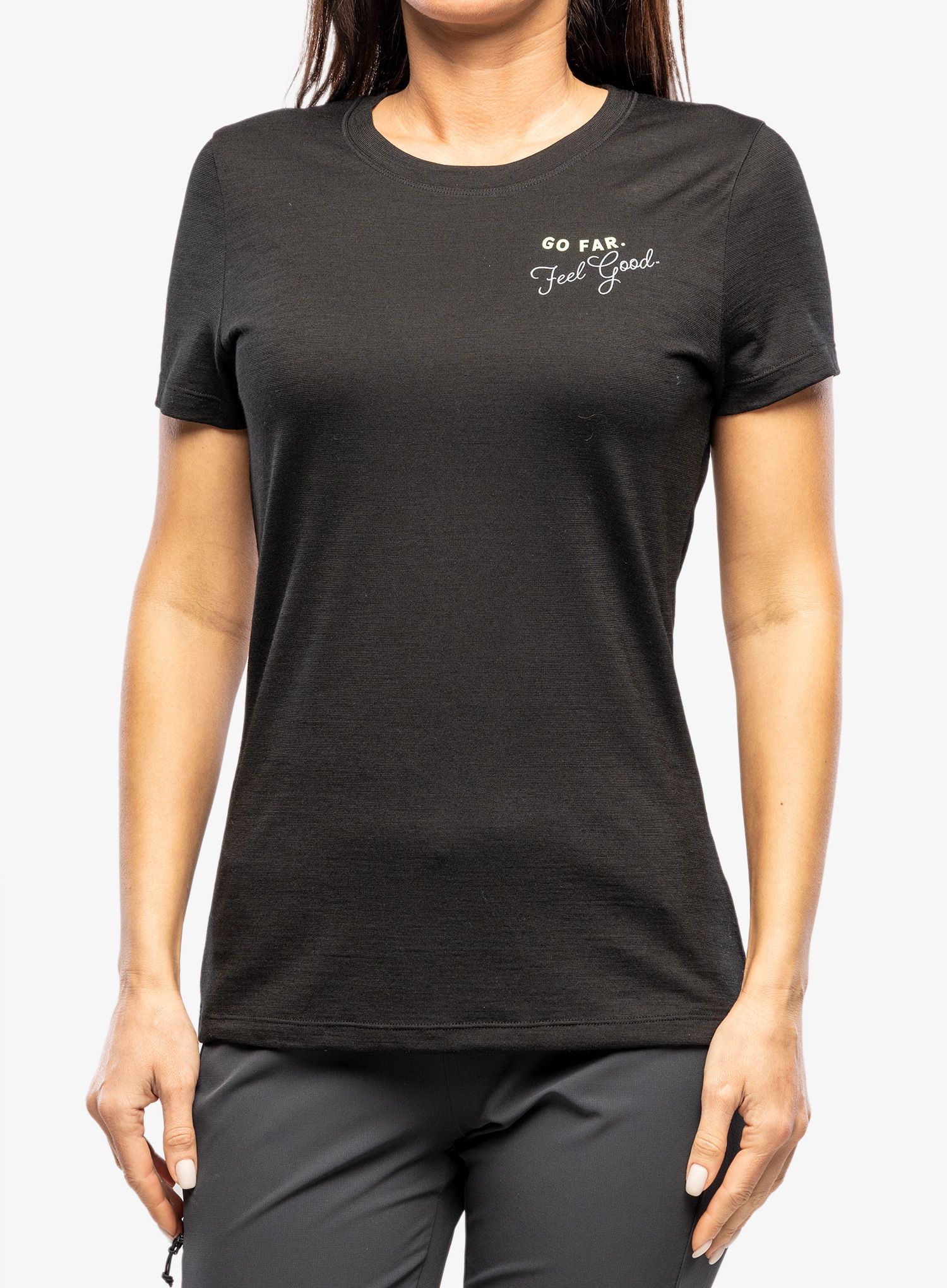 Футболка з мериноса жіноча Smartwool Denver Skyline Graphic Short Sleeve Tee - black