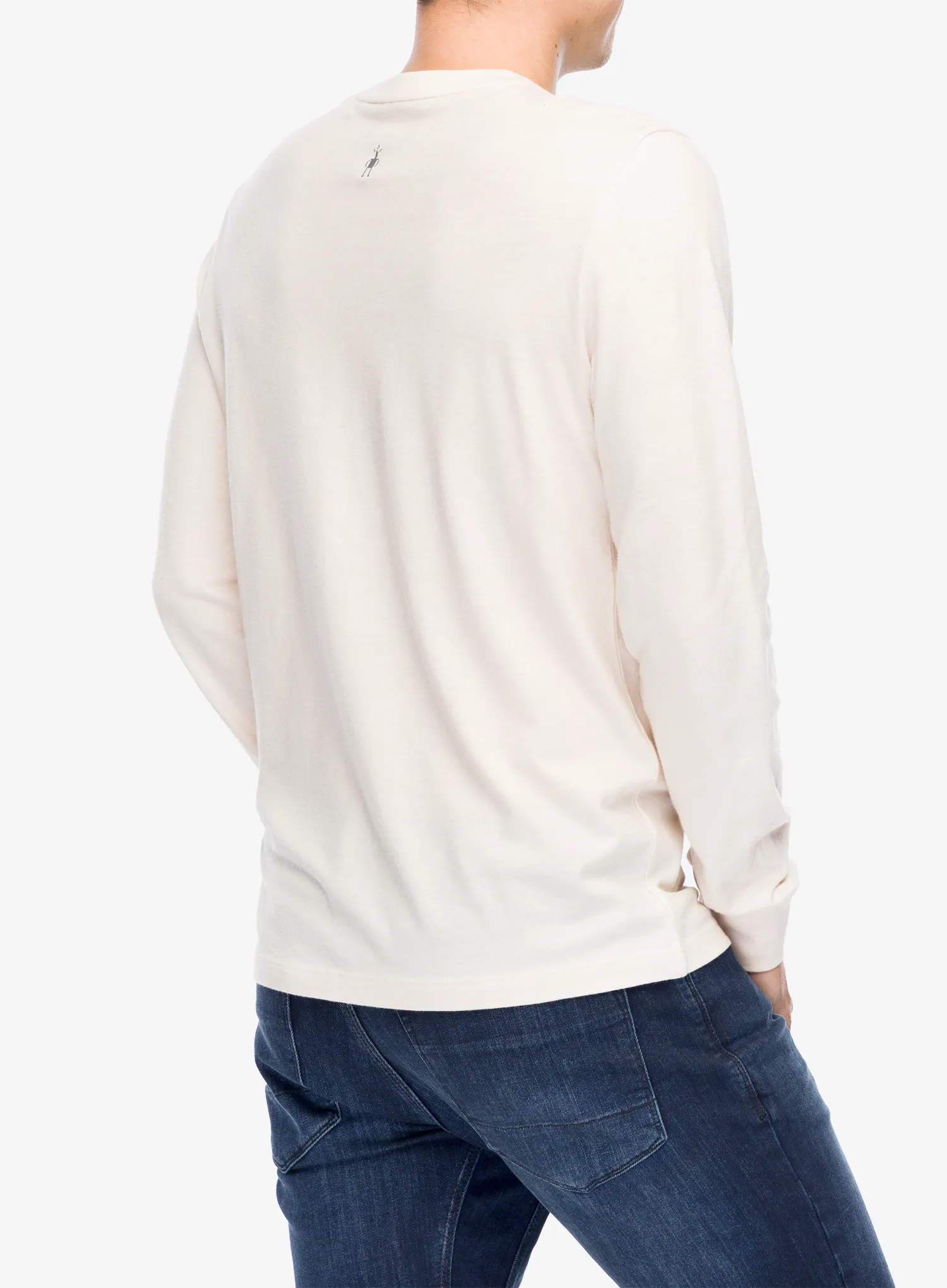 Кофта без каптура Smartwool Gondola Ride Graphic Long Sleeve Tee - almond